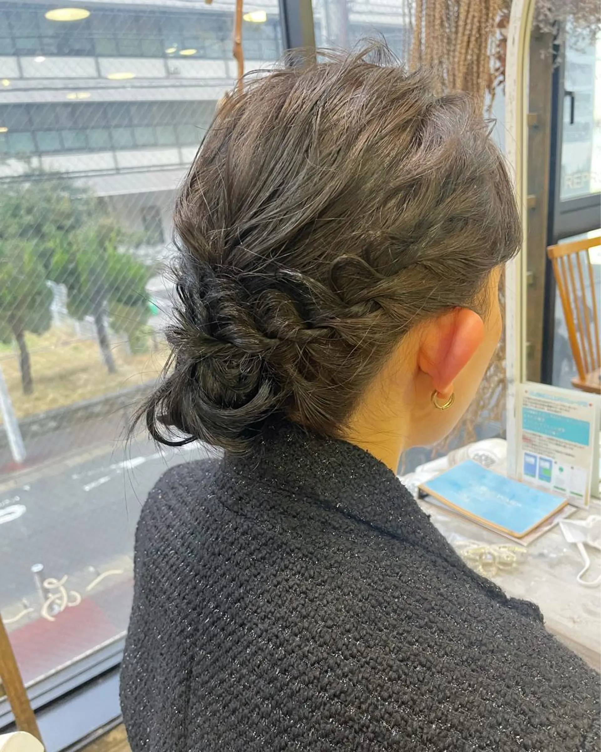 ミディアム ヘアセット レイヤーカット/ 縮毛矯正/ミサキ💐のヘアスタイル