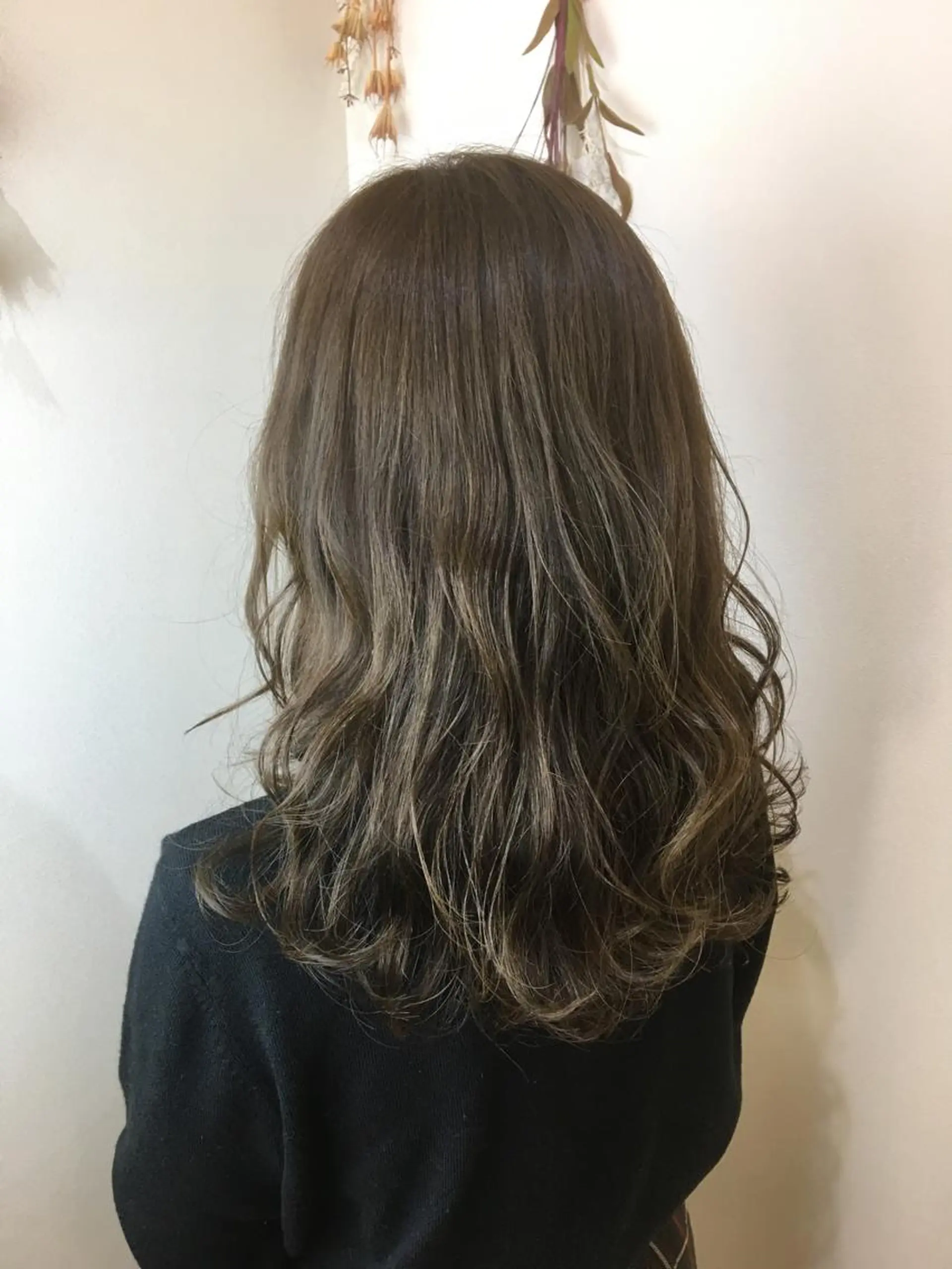 ロング ケアカラー ヘアカラー 髪質改善 頭身浴/ 中田のヘアスタイル