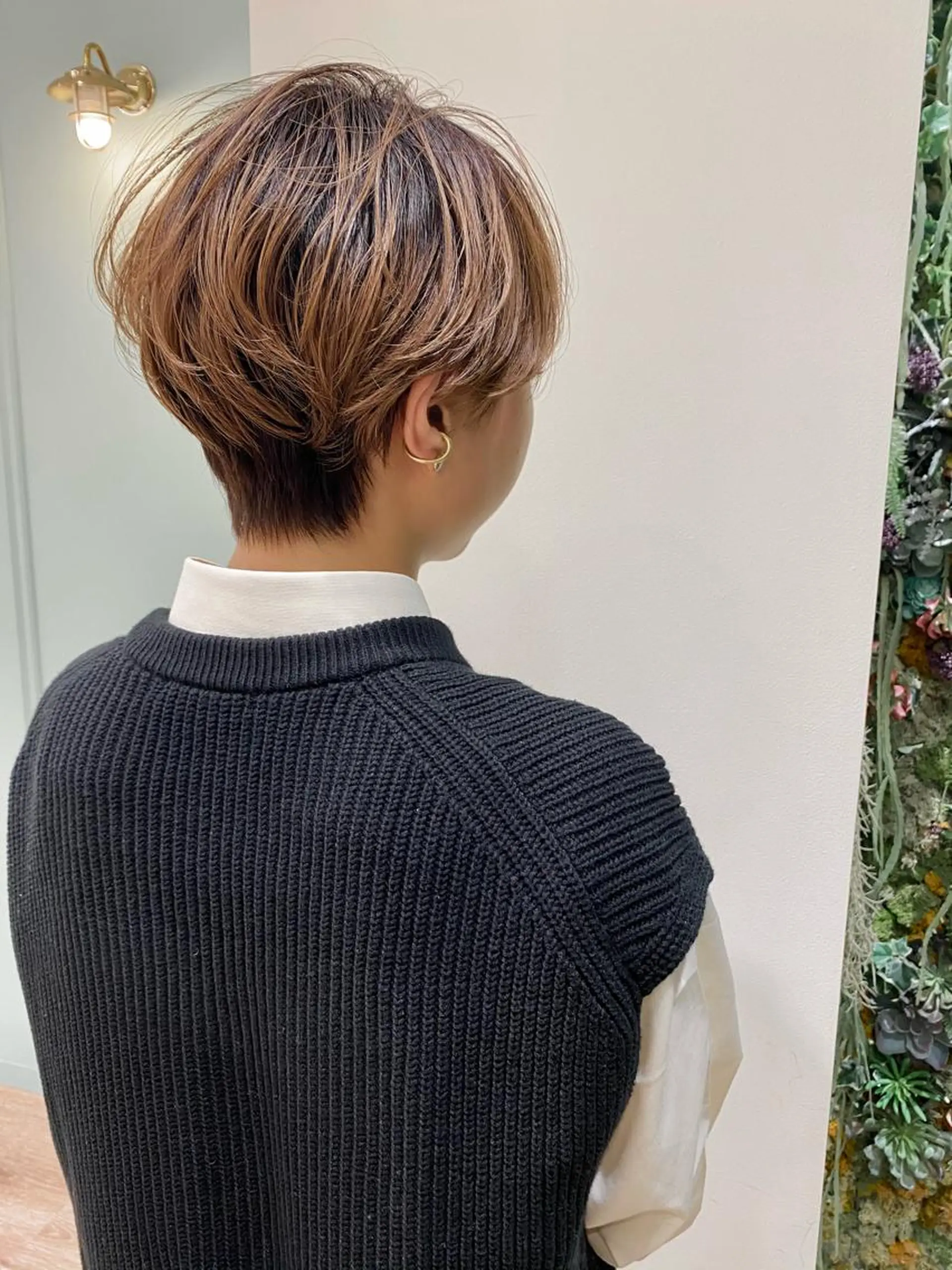 ショート カラー ショートヘア カット ayaka #パーマ#アレンジのヘアスタイル