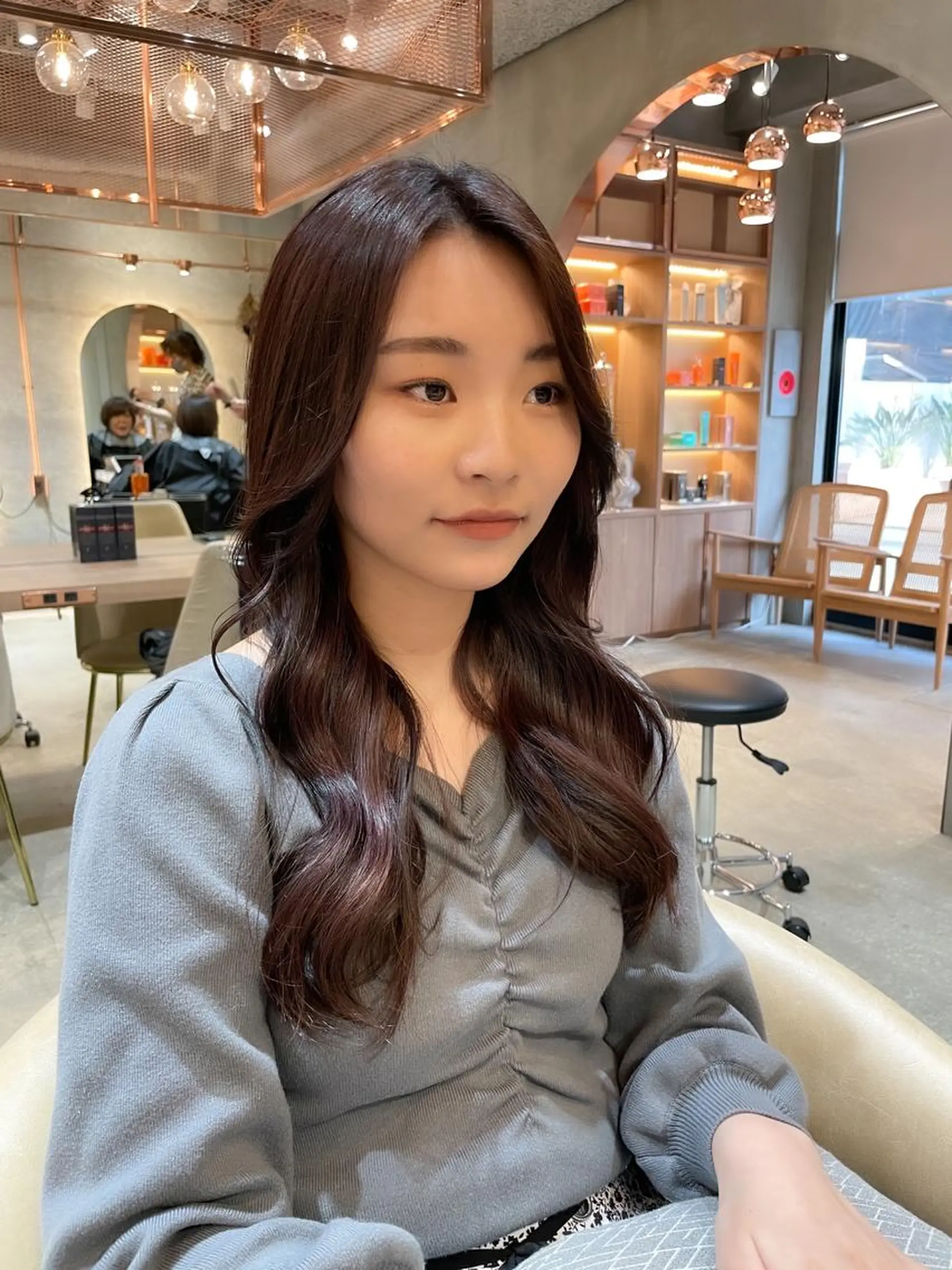 セミロング カラー カット ヘアカラー トリートメント レイヤー/韓国ヘア 縮毛矯正🫧鈴木颯のヘアスタイル