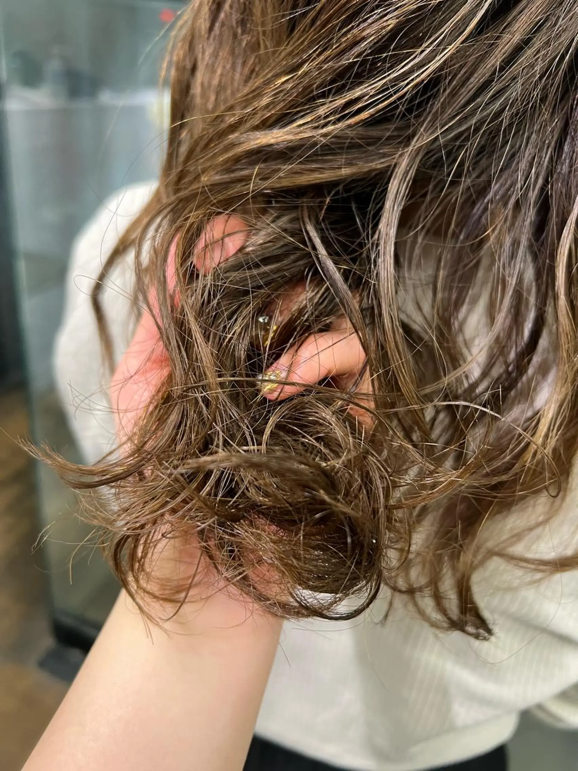 ロング パーマ ヘアカラー ROBBY所属・松井美樹/似合わせ ガーリー・韓国のヘアスタイル