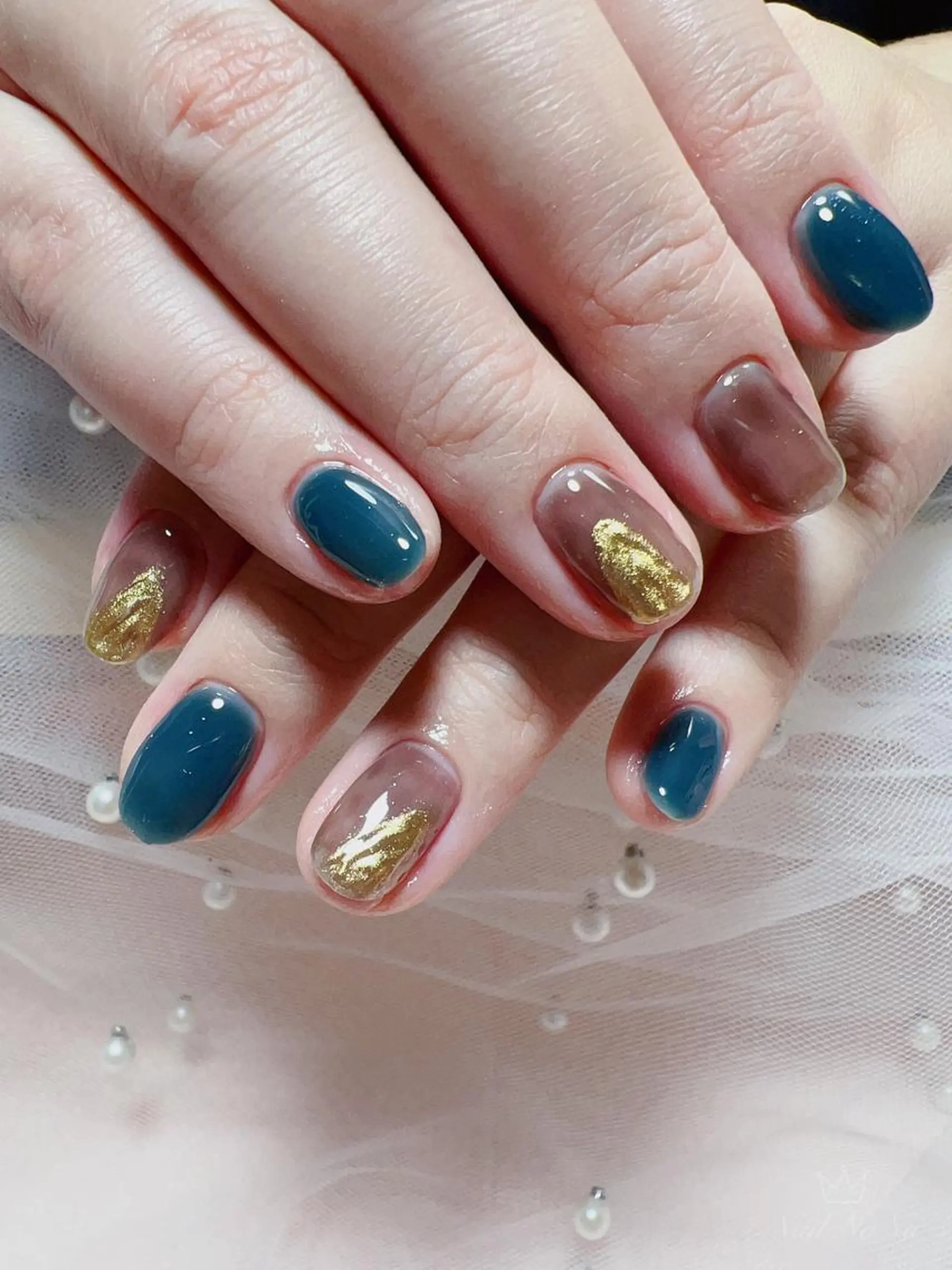 ショート カラー ネイル ハンドネイル Nail NaNaのネイルデザイン