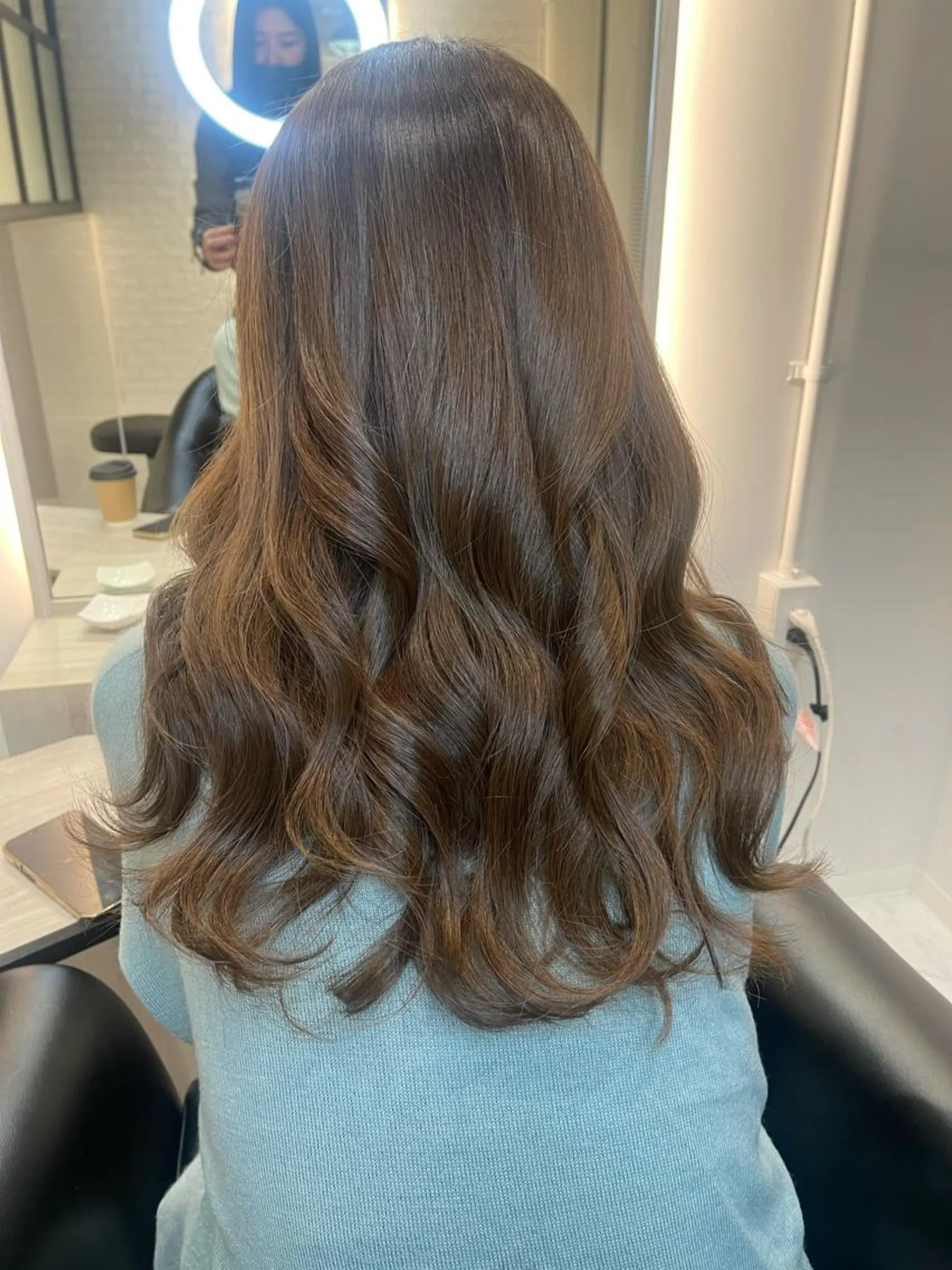 ロング カラー ヘアカラー トリートメント &chaLme   心斎橋所属・emi/髪質改善/ 韓国風/艶カラーのヘアスタイル