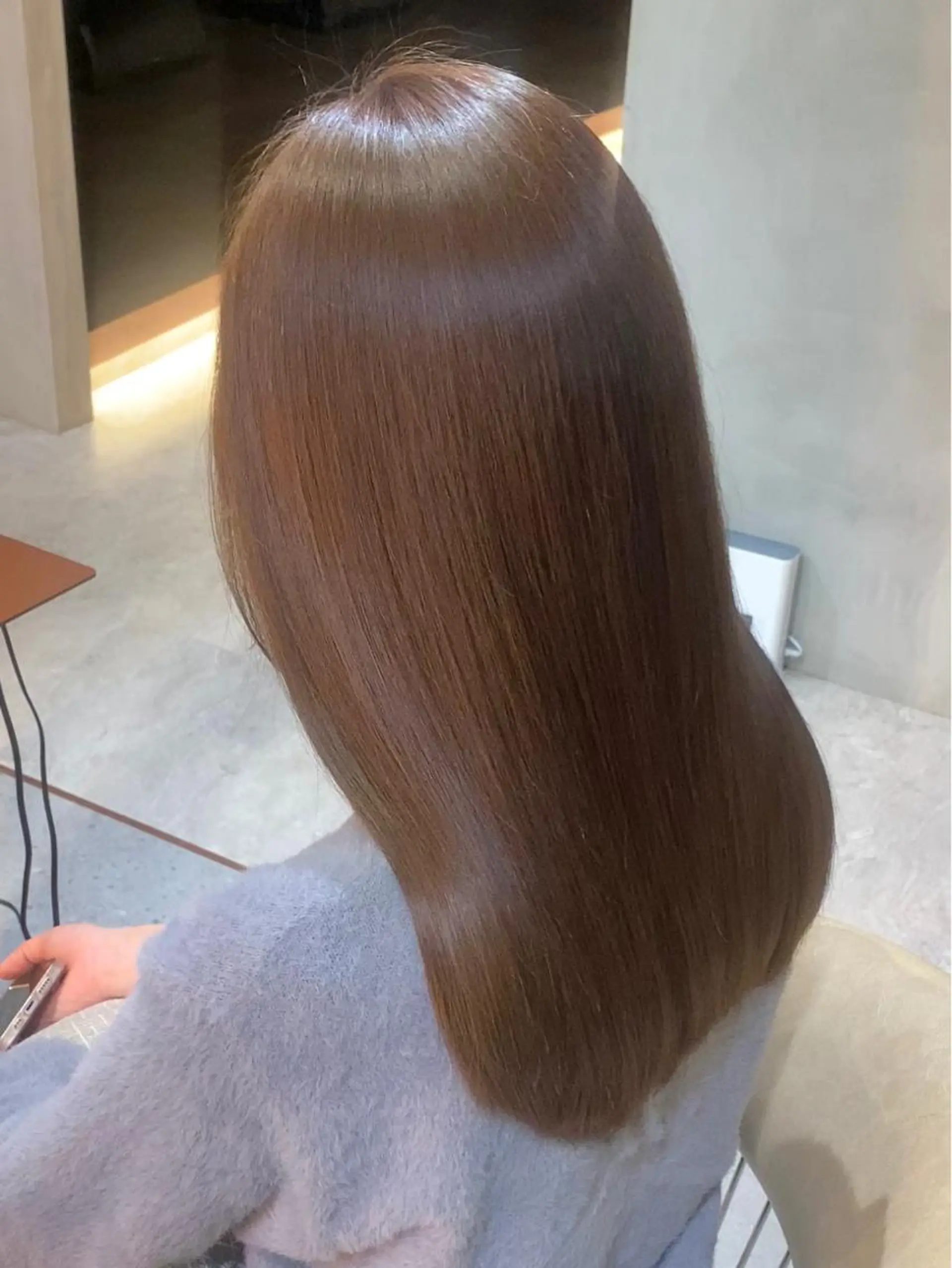 ロング カラー 透明感カラー グレージュ カット 縮毛矯正 トリートメント 🫧髪質改善🤍丁寧 で好評🫧/MAKIのヘアスタイル