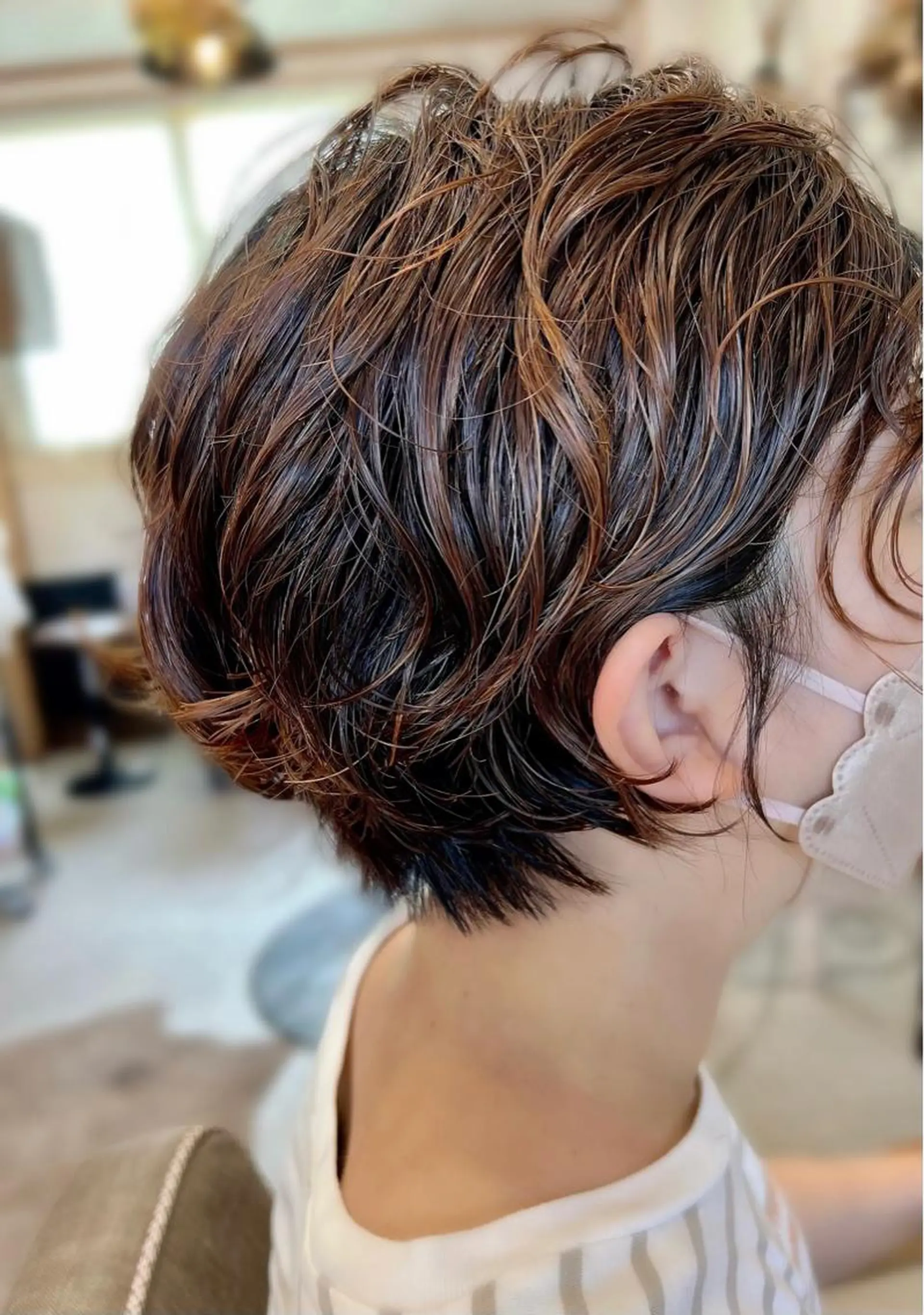 ショート パーマ ショートヘア ニュアンスパーマ hair works raptureのヘアスタイル