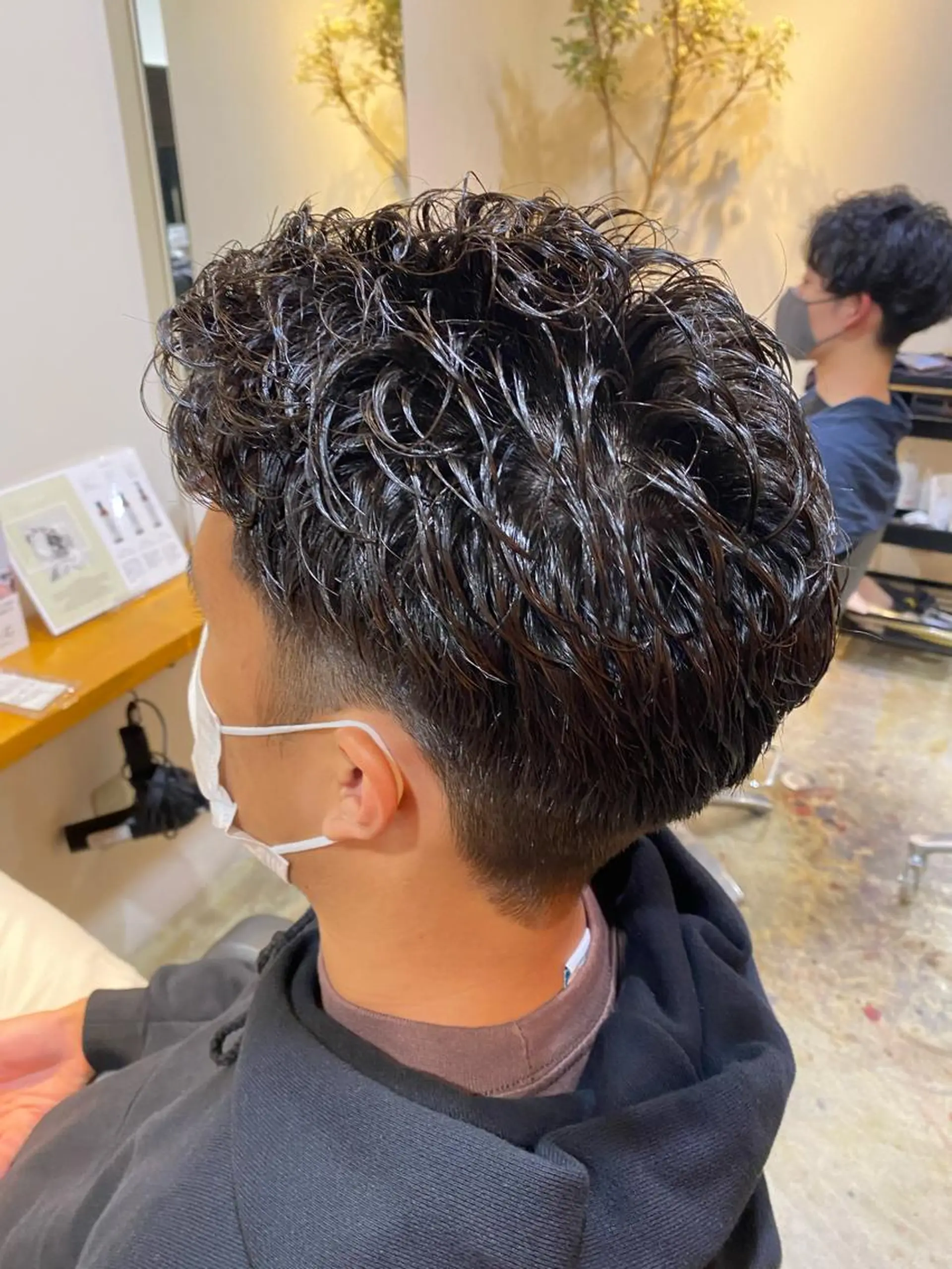 ショート メンズ カット ヘアカラー パーマ バレイヤージュ職人 🔥代表YU-SHIのヘアスタイル