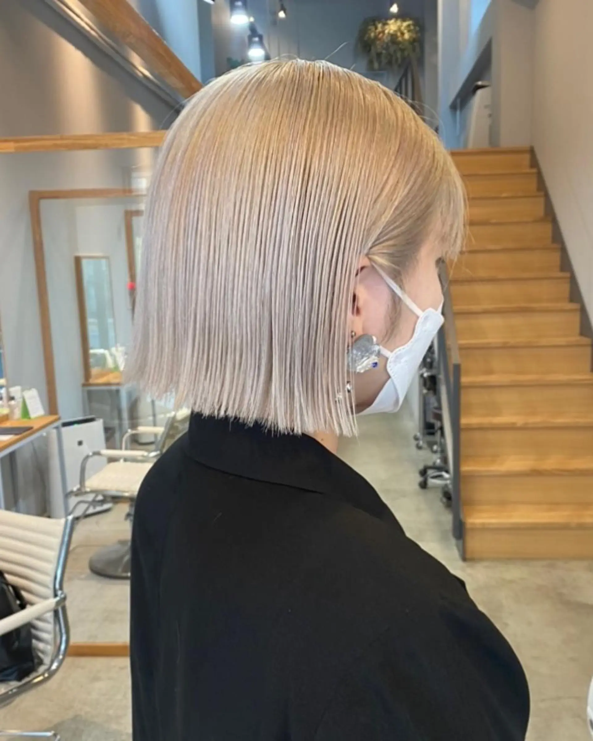 ショート カラー ボブ F-card所属・shiga mariaのヘアスタイル