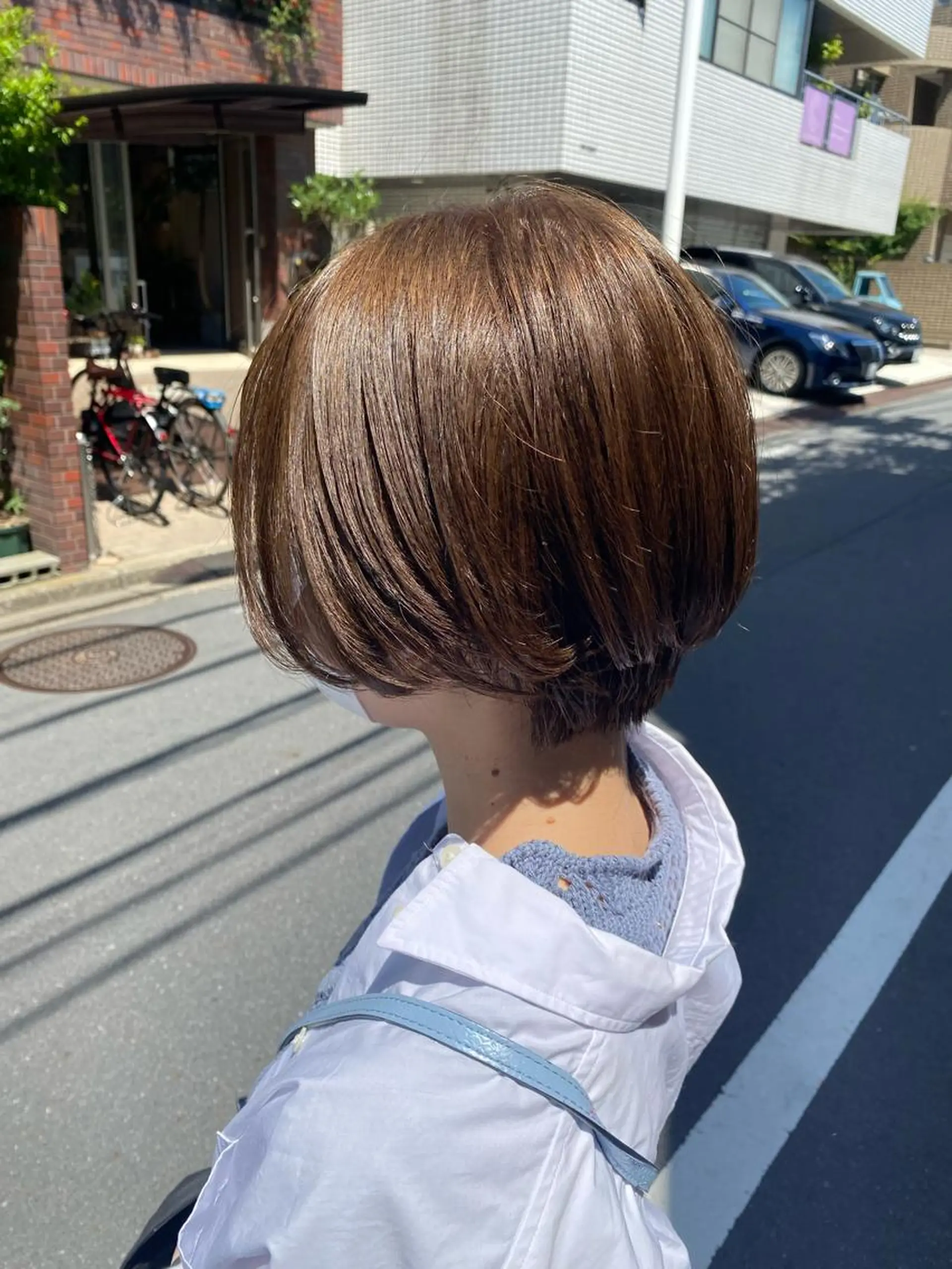 ショート カラー ハンサムショート ベージュカラー オリーブベージュ ショートヘア お任せヘア☘️☘️ 及川渚のヘアスタイル