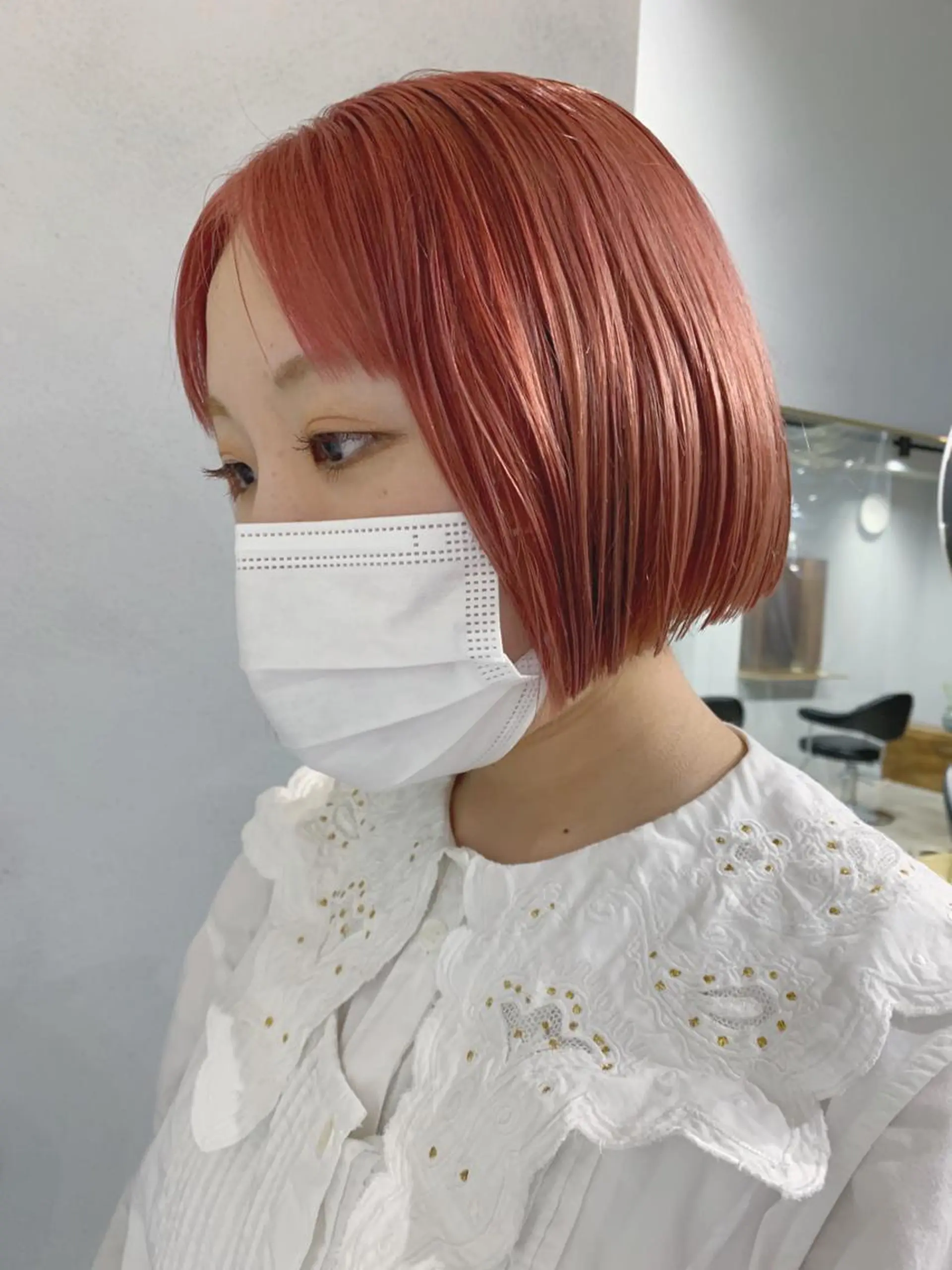 カラー ボブパーマコテ巻き風 パーマNo1深江秀平のヘアスタイル