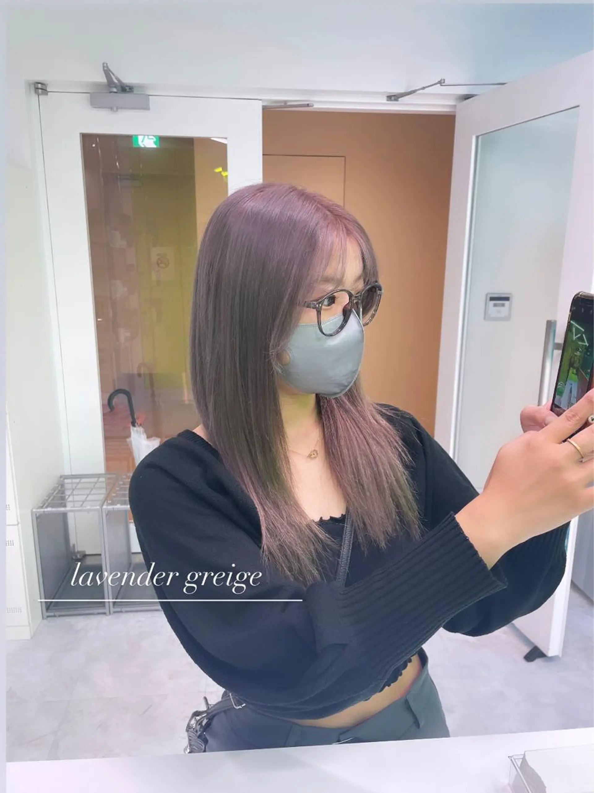 セミロング カラー ヘアアレンジ Ella所属・nana【艶髪】/ レイヤー/縮毛矯正のヘアスタイル