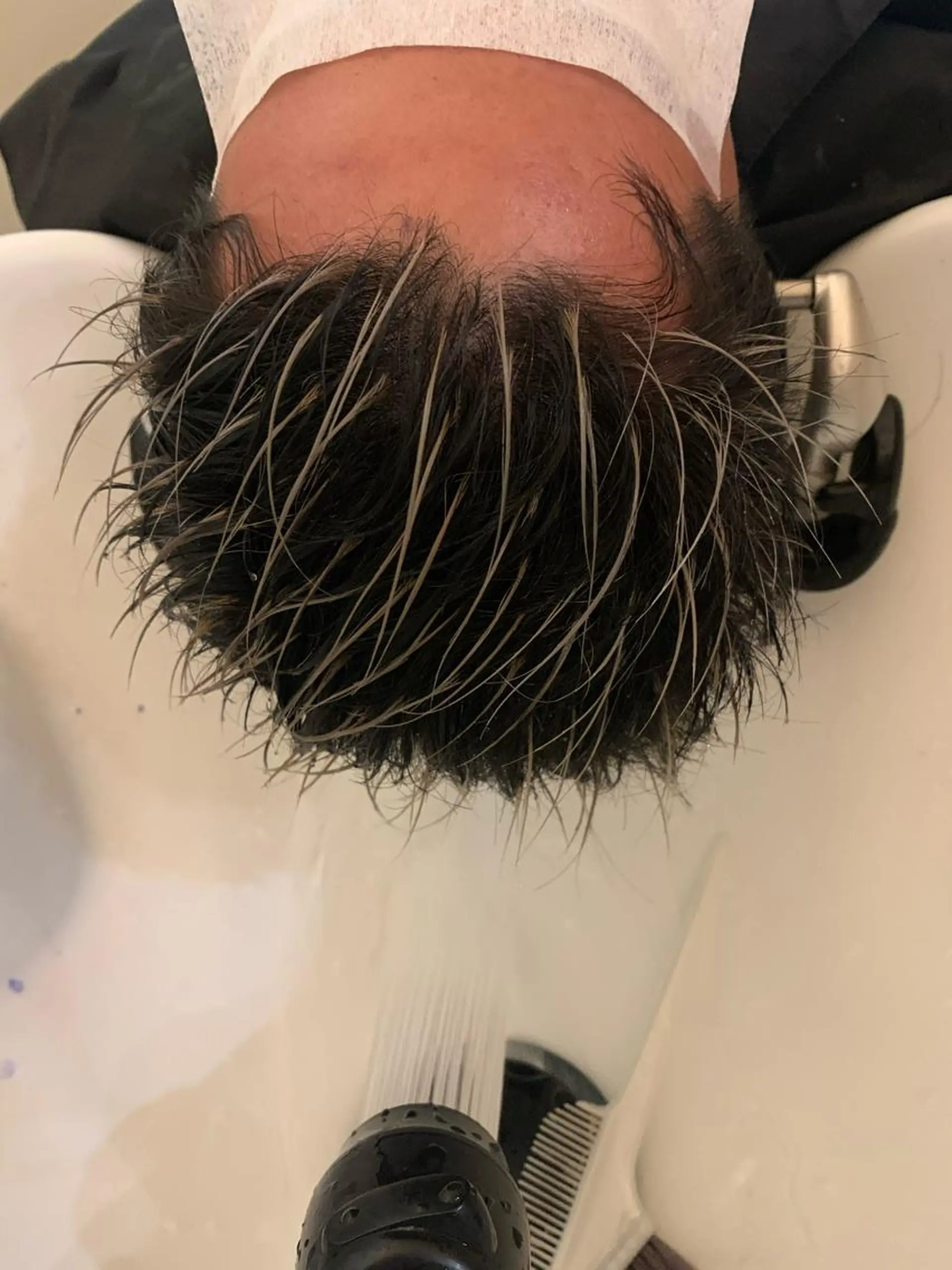 ショート カラー メンズ メンズハイライト ハイライトカラー ハイライト ヘアカラー 大久保 隆蔵のヘアスタイル