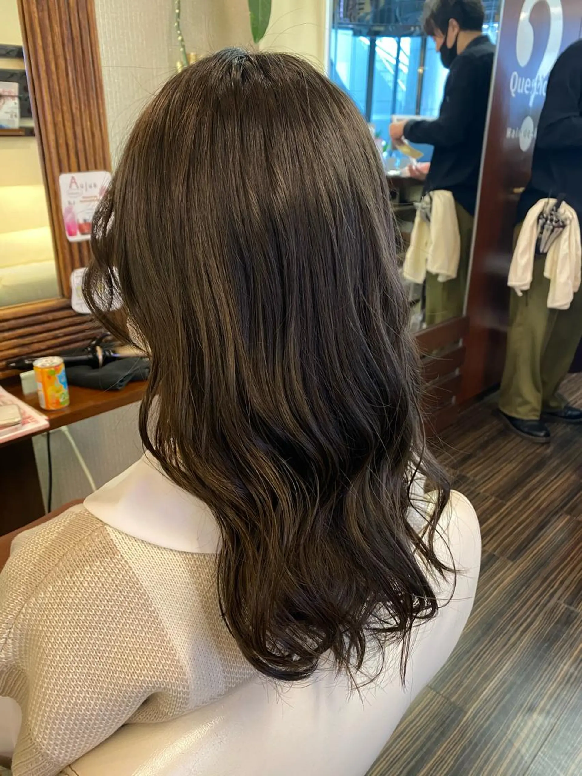 セミロング カラー ヘアアレンジ カット ヘアカラー トリートメント 加藤 瑠美のヘアスタイル