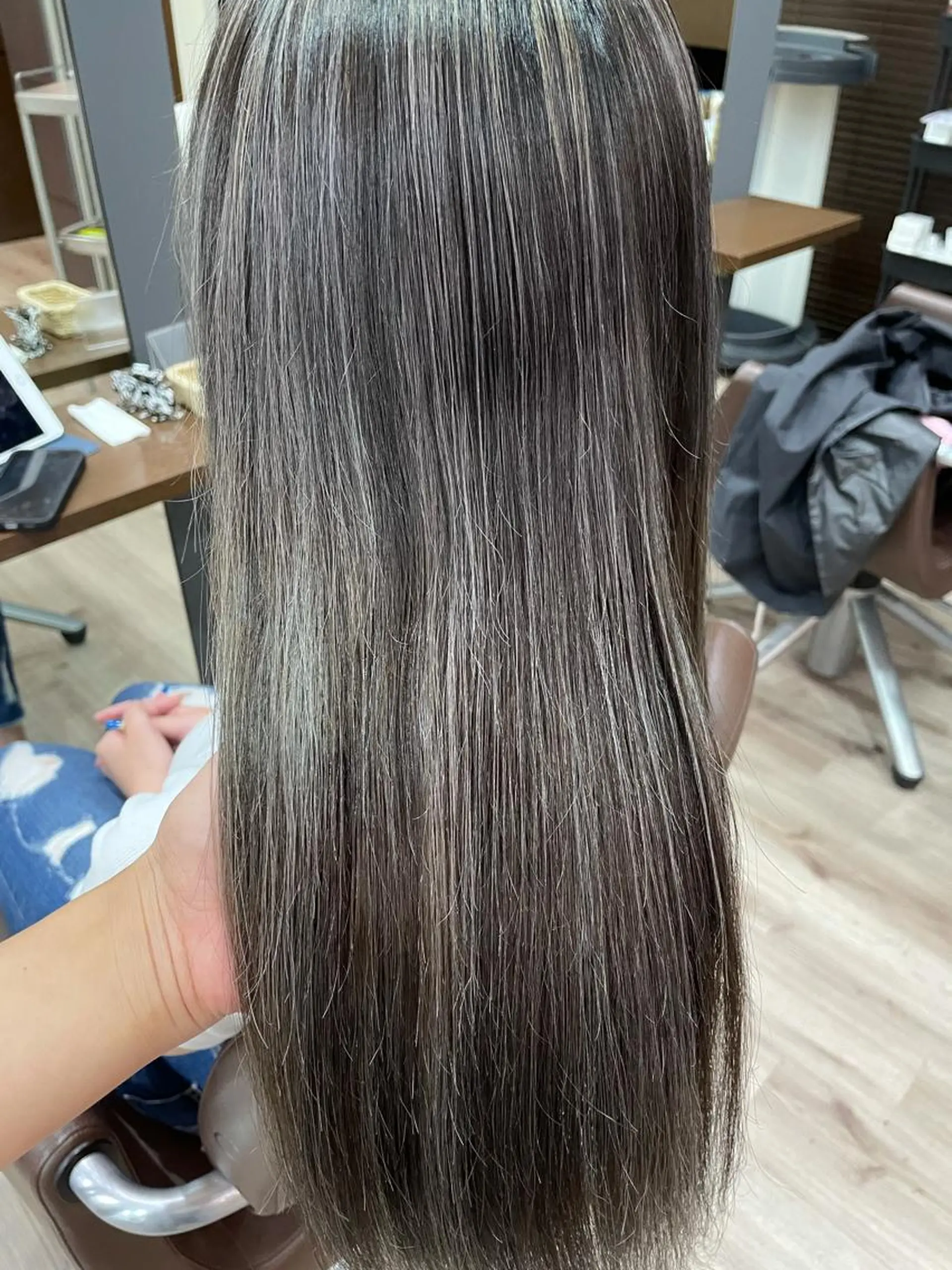 ロング カラー ハイライトカラー ハイライト たなか りなのヘアスタイル