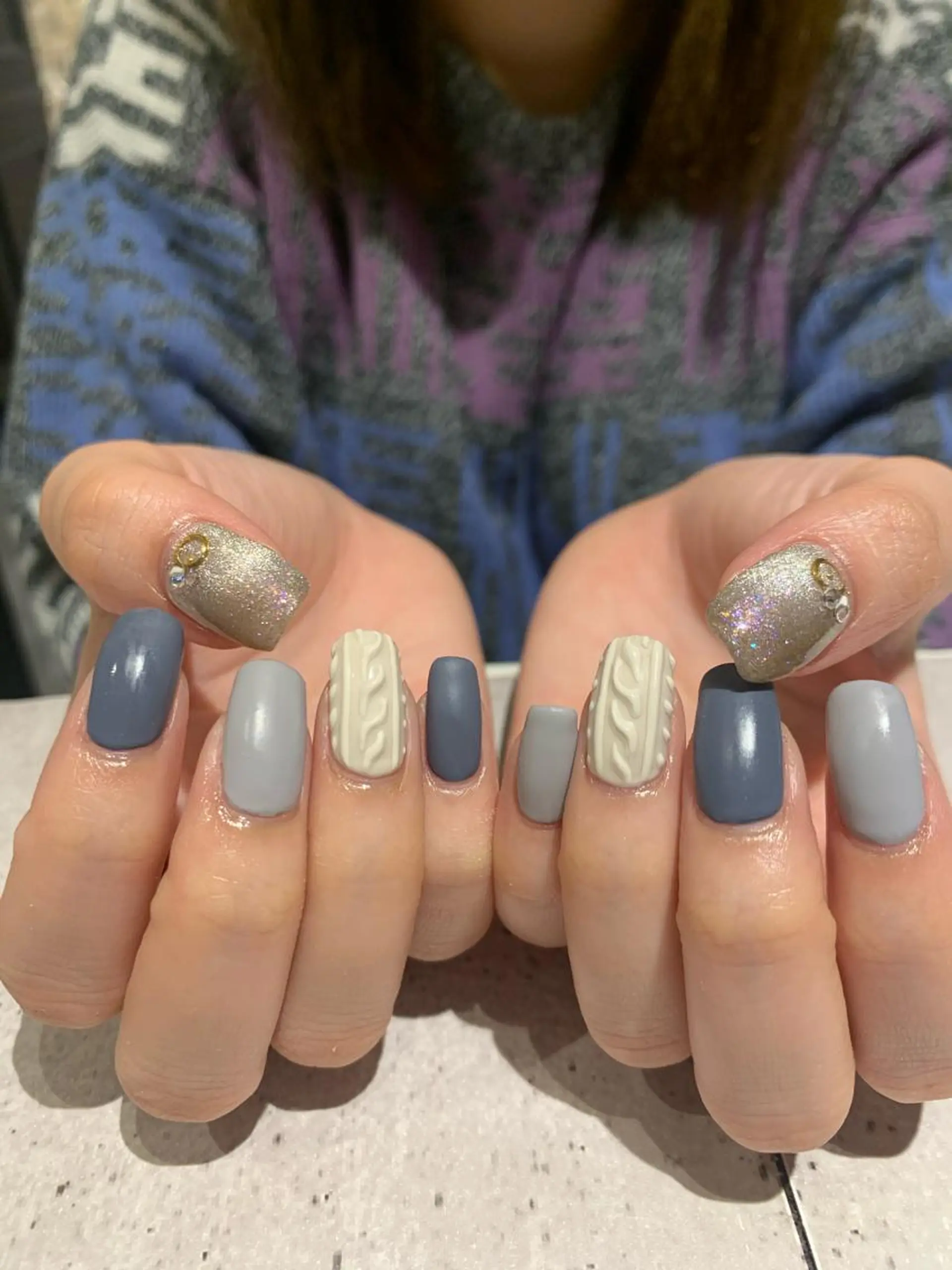 ネイル マグネットネイル マットネイル l my me mine所属・Imyme mine Rioのネイルデザイン