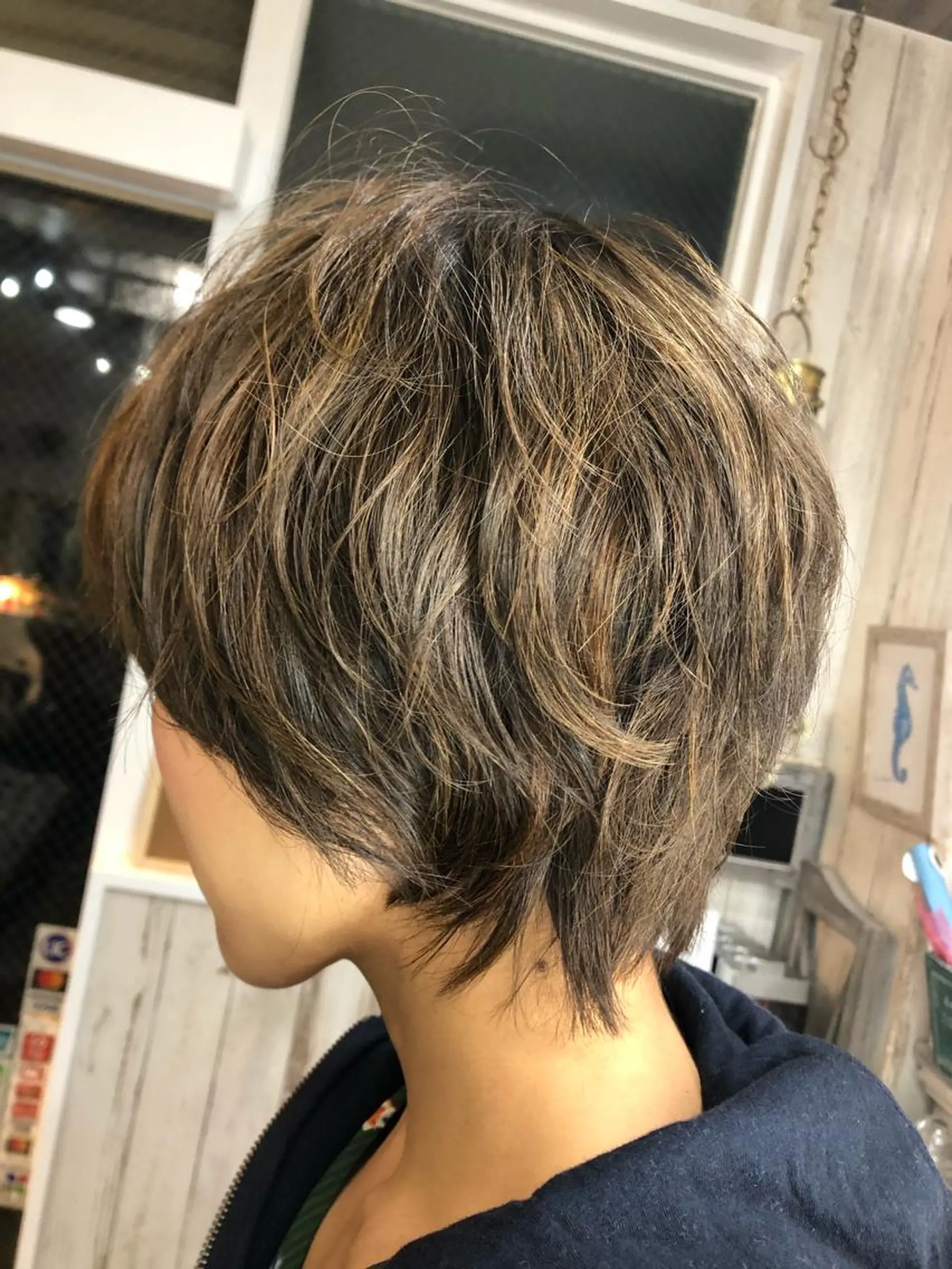 ショート ショートヘア パーマ 🐆アンドウ チカコ🦓のヘアスタイル