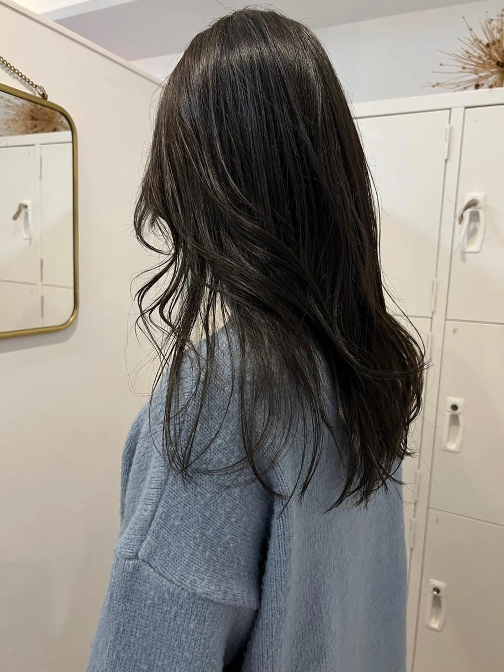 ロング カラー レイヤーカット ボブパーマNo.1のヘアスタイル