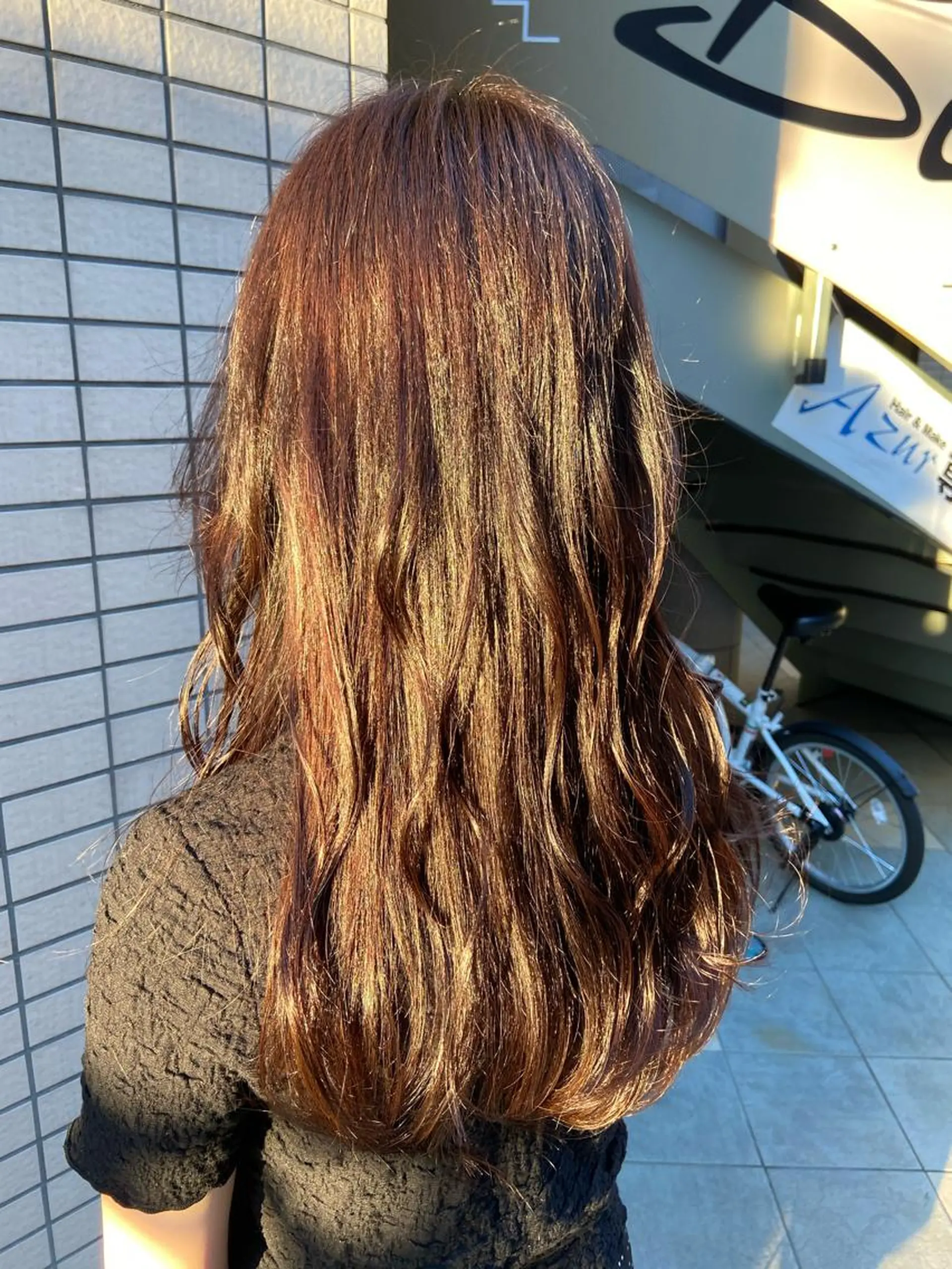 ロング カラー 菊地 美憂のヘアスタイル