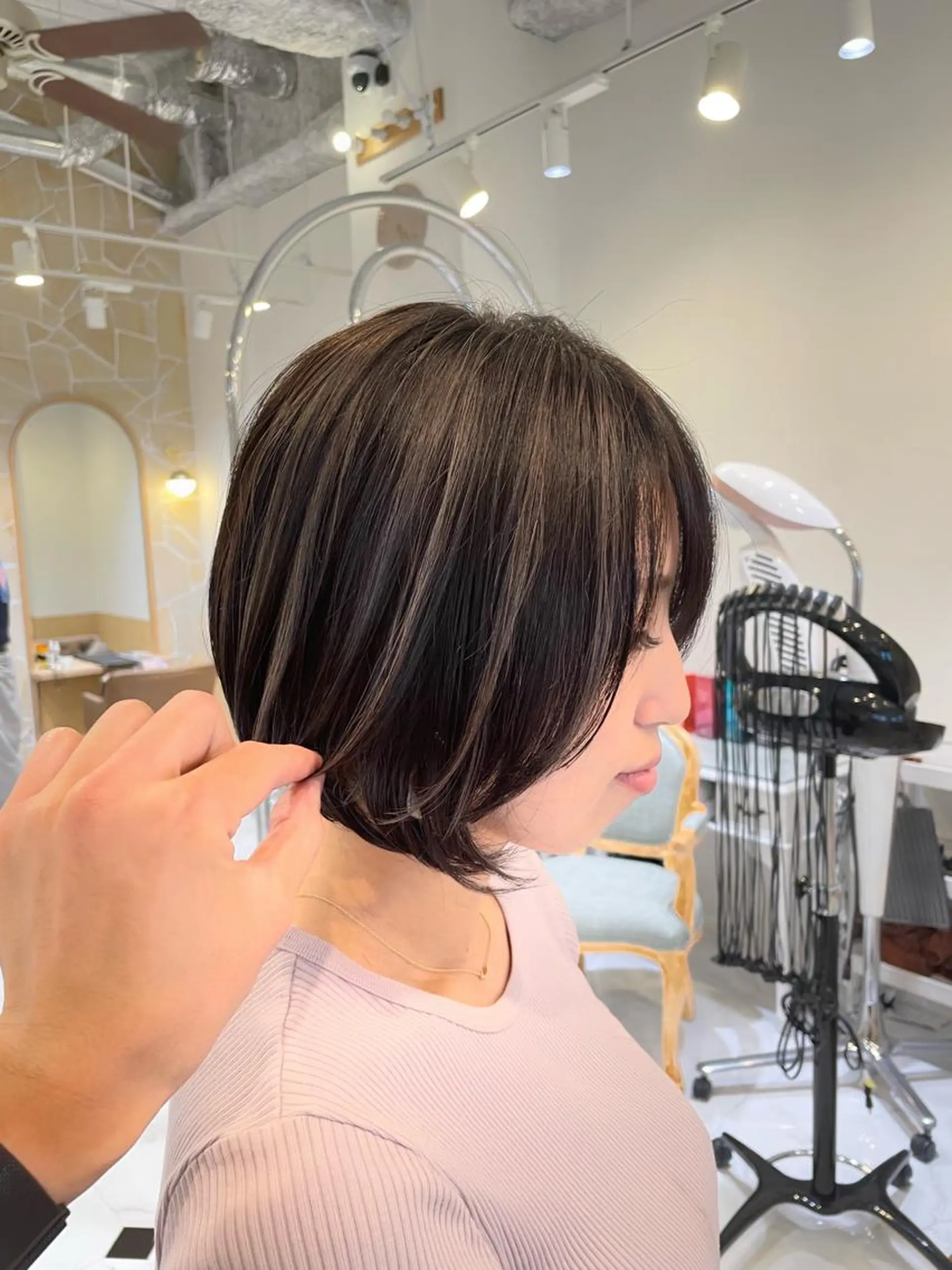 ショート カラー 似合わせスタイル 岡田勇哉のヘアスタイル