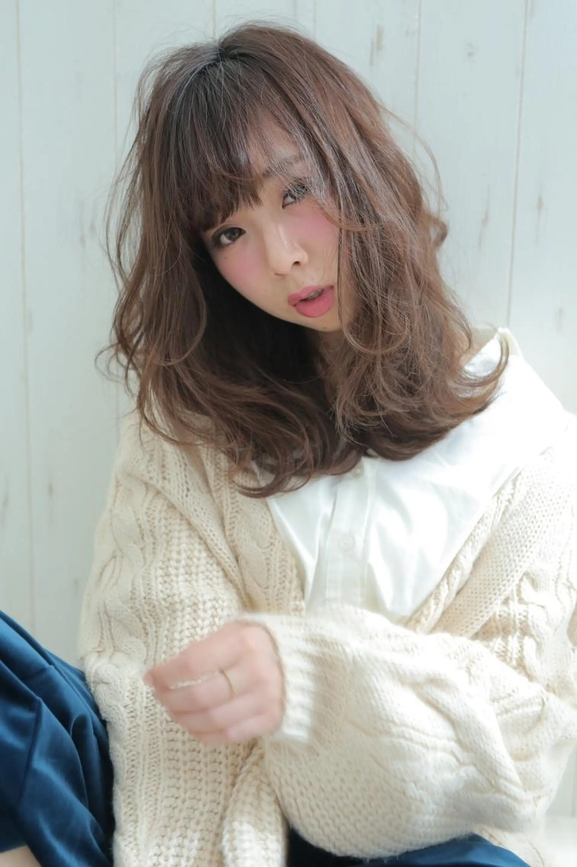 セミロング 指名支持率NO.1 スタイリストのヘアスタイル