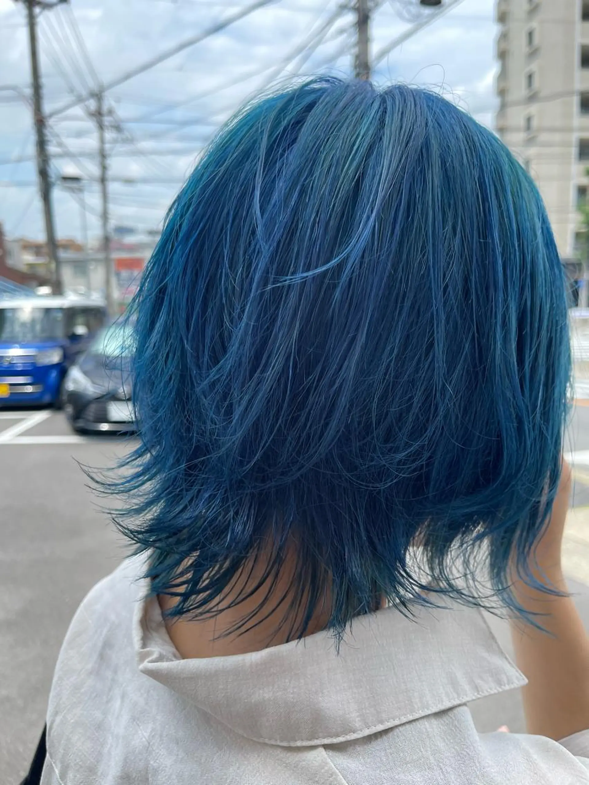 ショート ヘアカラー トリートメント 由比藤理子 ブリーチカラー🌈のヘアスタイル