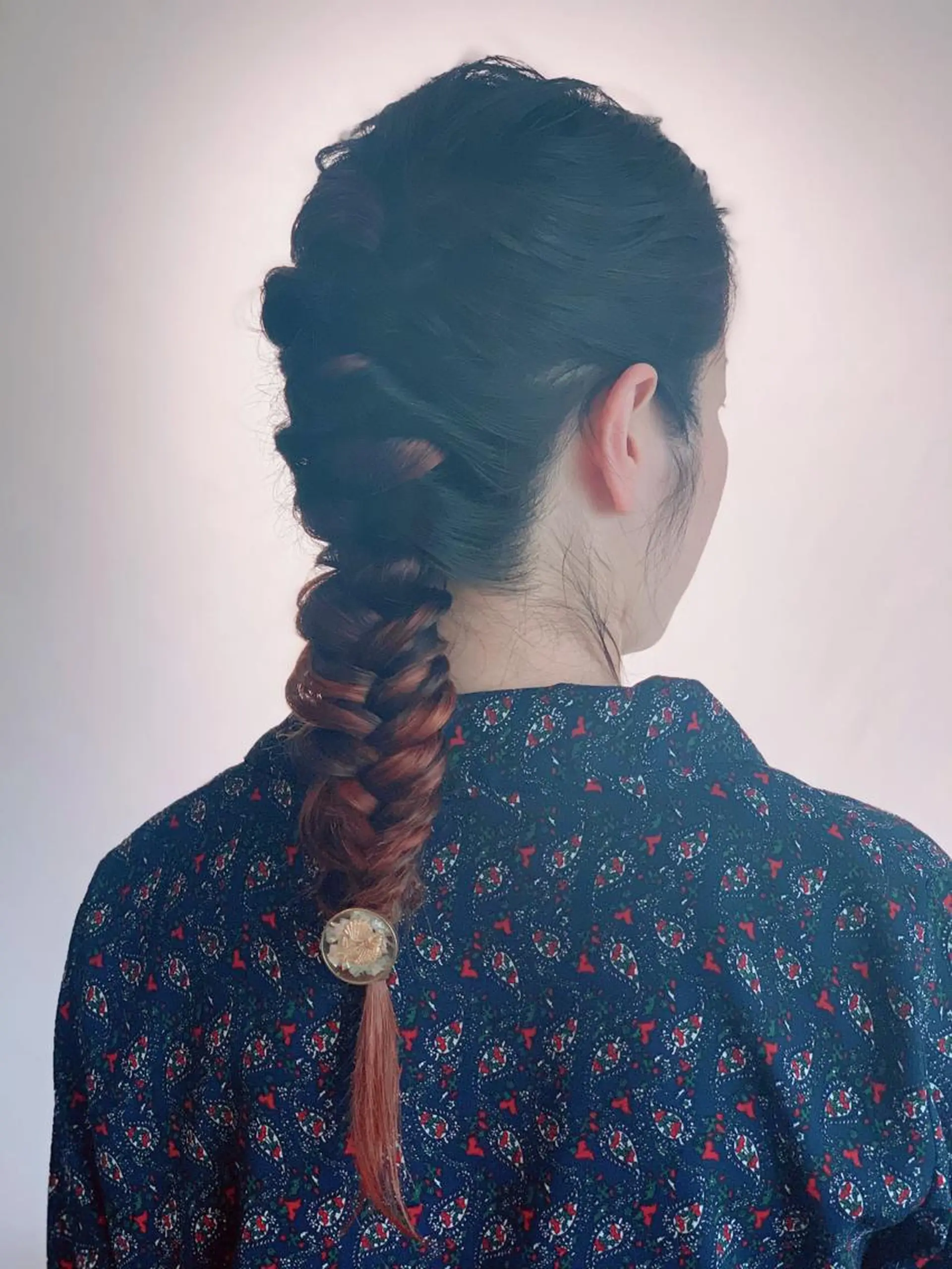 ロング カラー ヘアカラー ヤノ ナオミのヘアスタイル