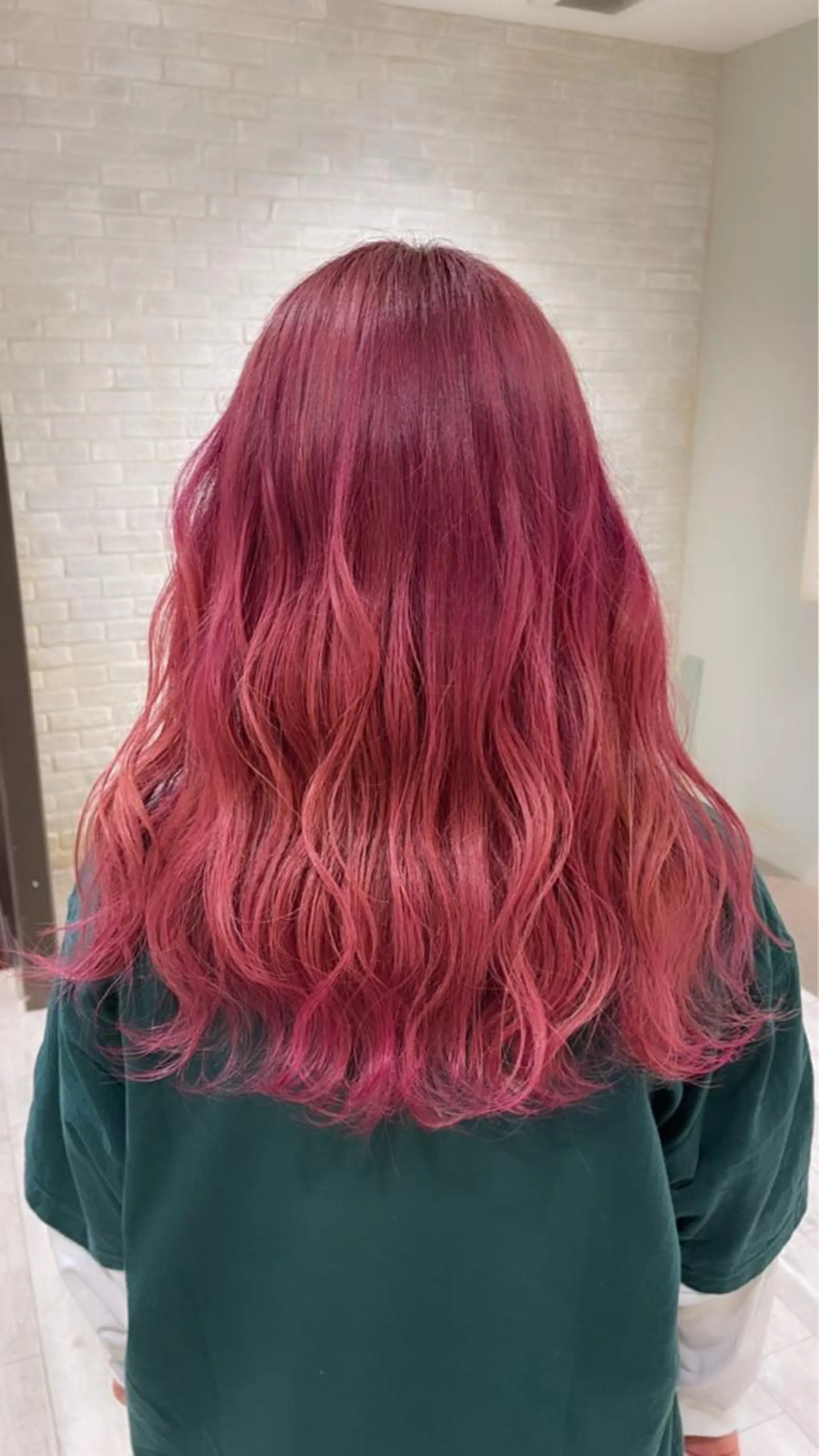 ロング カラー 曲がる縮毛矯正 LIBER 　岩名のヘアスタイル