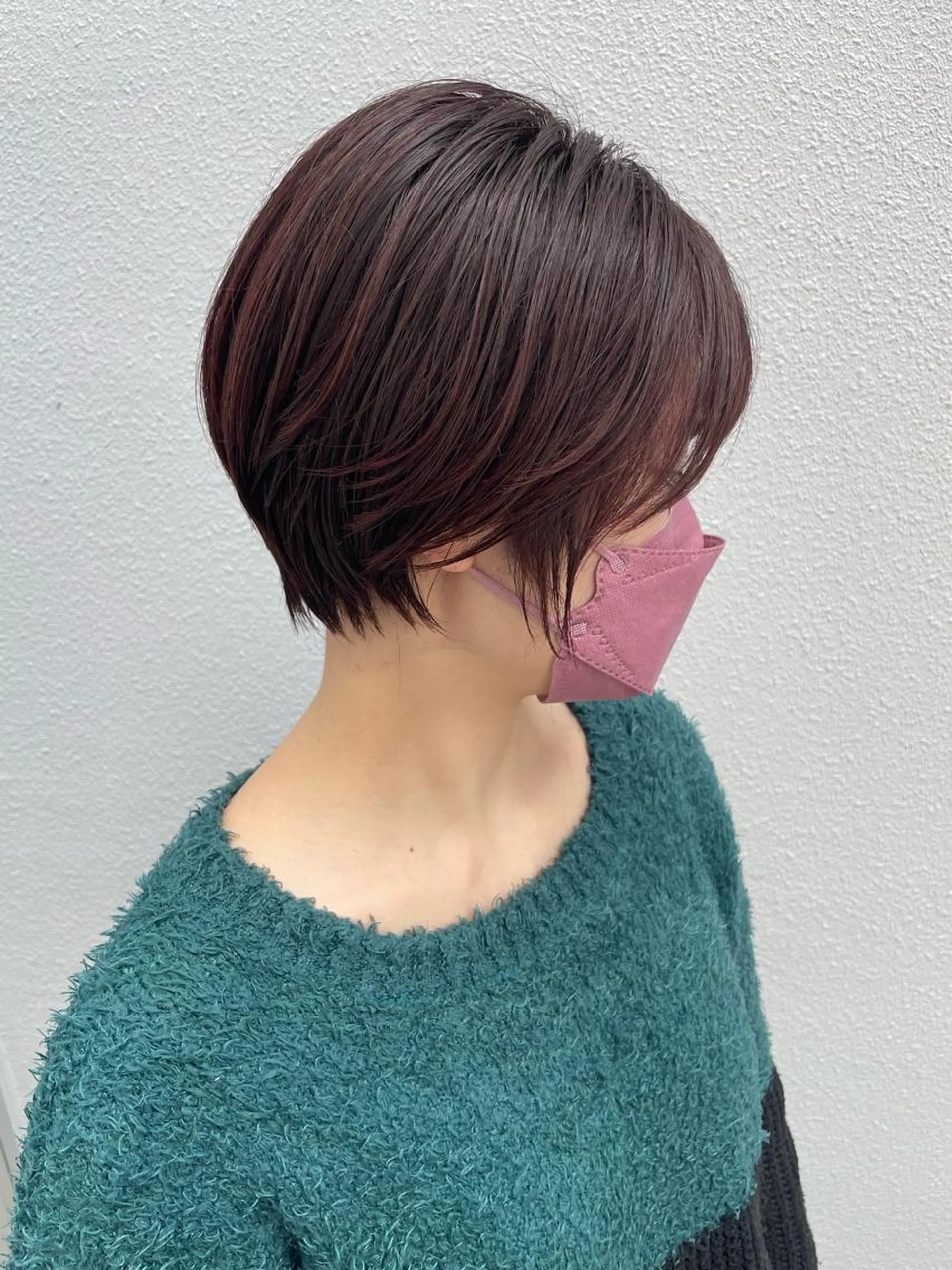 ショート 切りっぱなしボブ ショートボブ 丸みショート ミストバング ボブ カット ヘアカラー トリートメント C’LD hair  produce /シールドヘア所属・モテ髪/ボブ/ショー ト/アダチフウトのヘアスタイル