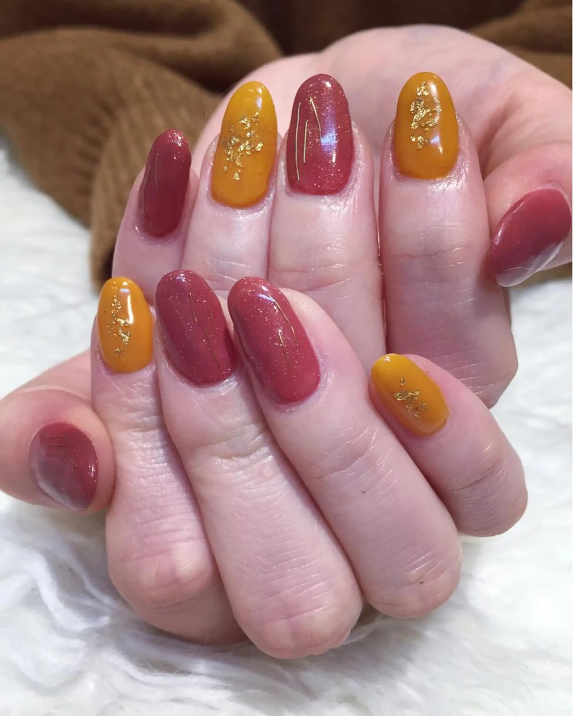 ネイル 赤色 EARTH nanaのネイルデザイン