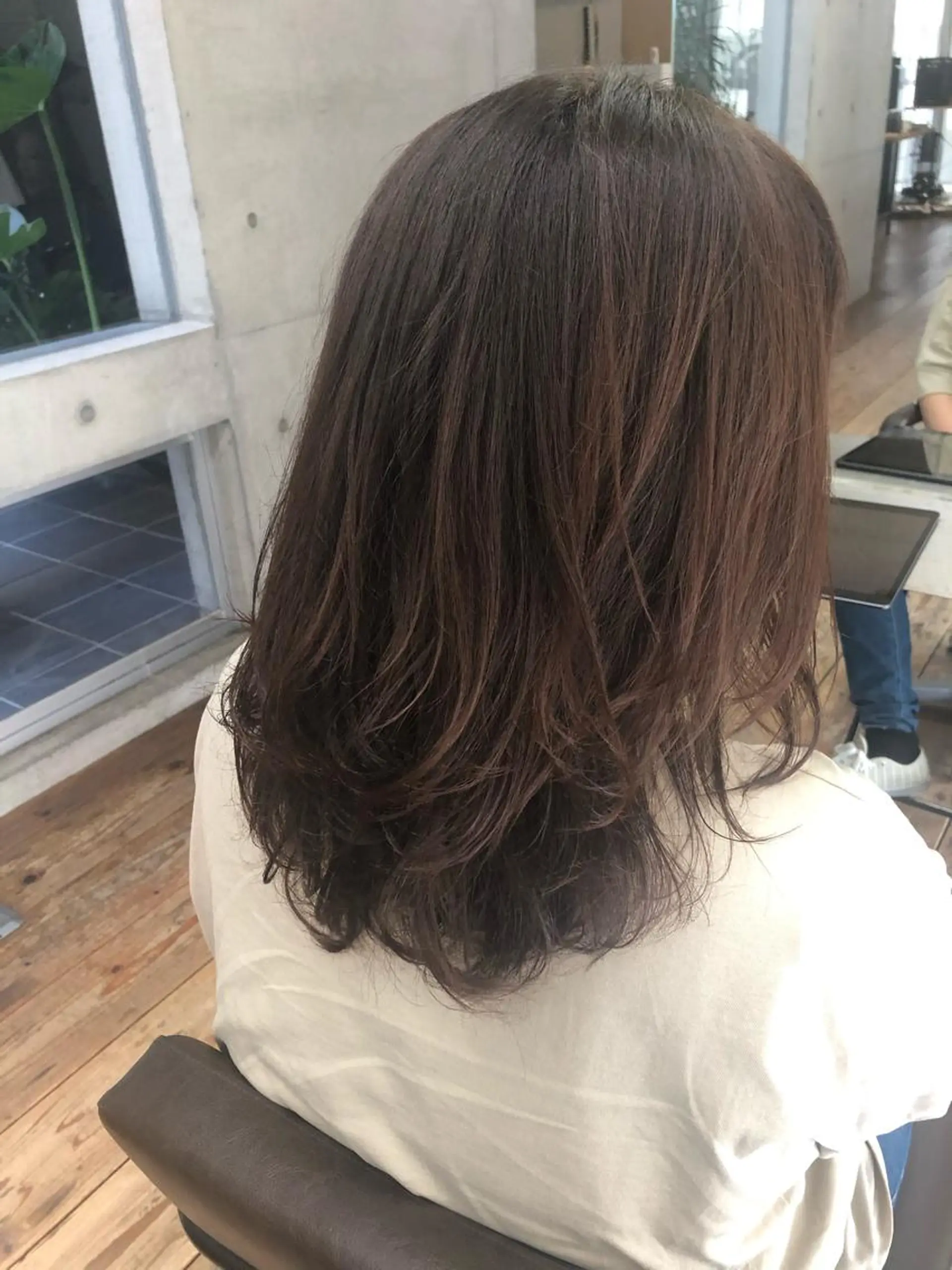 ロング カラー ブラウンカラー ナチュラルブラウン ヘアカラー nagisa /縮毛矯正のヘアスタイル