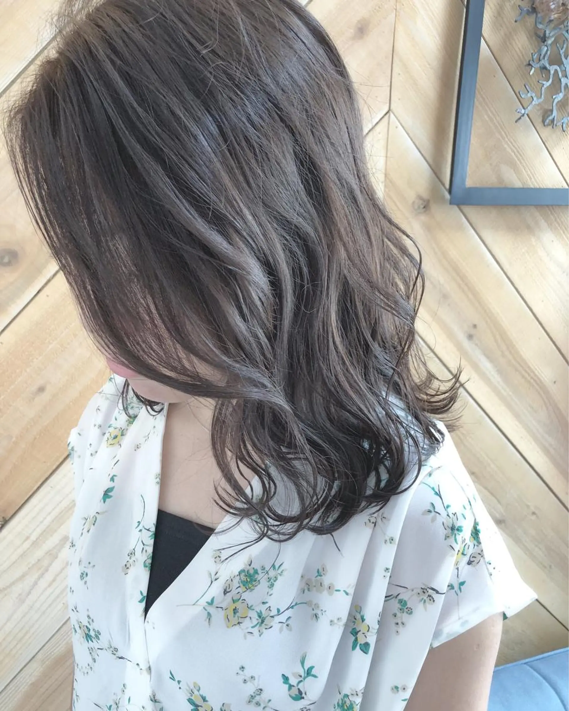 ミディアム カラー アディクシーカラー アッシュ パープルカラー hair salon Ranun髪質改善のヘアスタイル