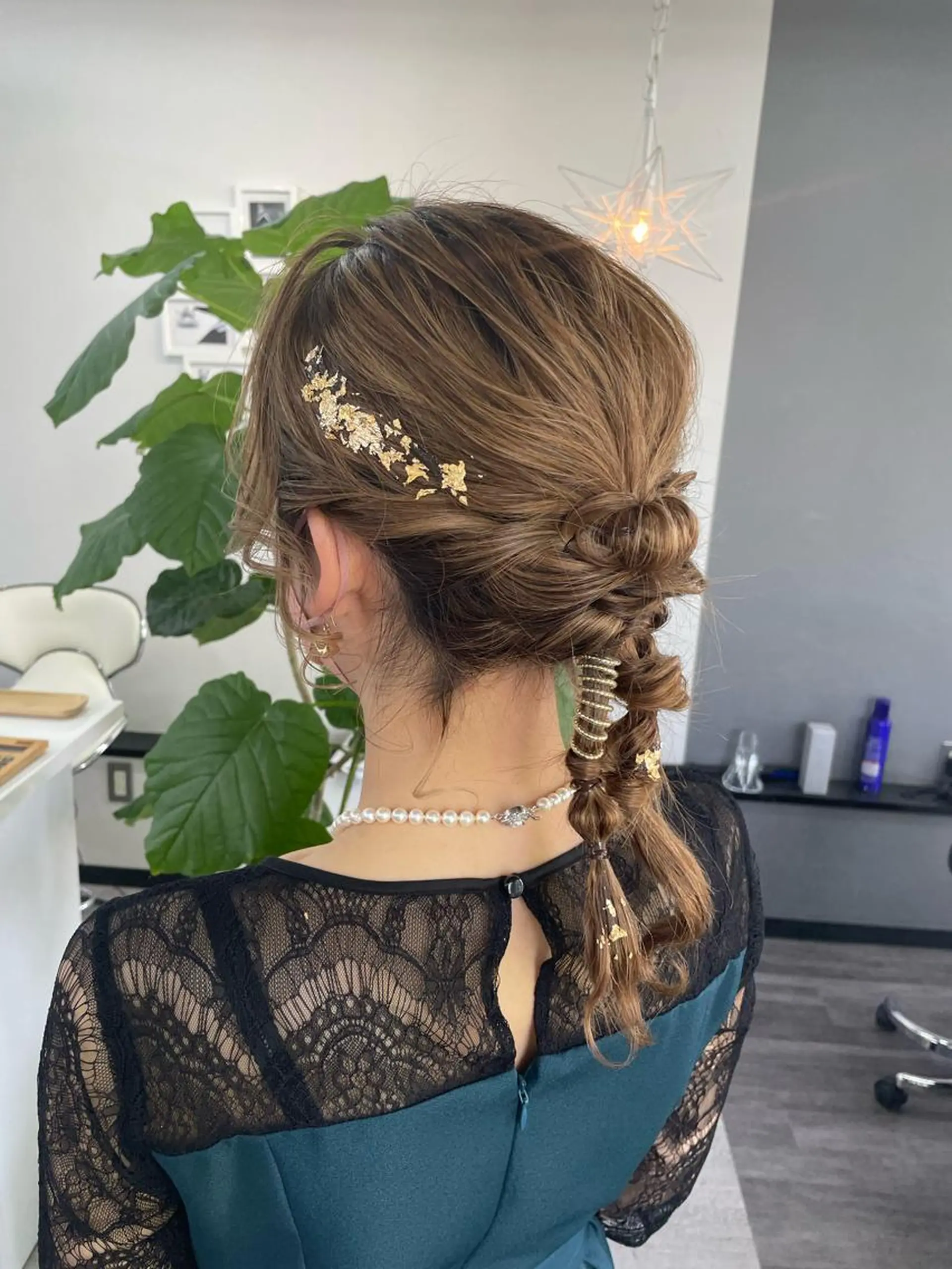 ヘアアレンジ ヘアセット オノ アカネのヘアスタイル