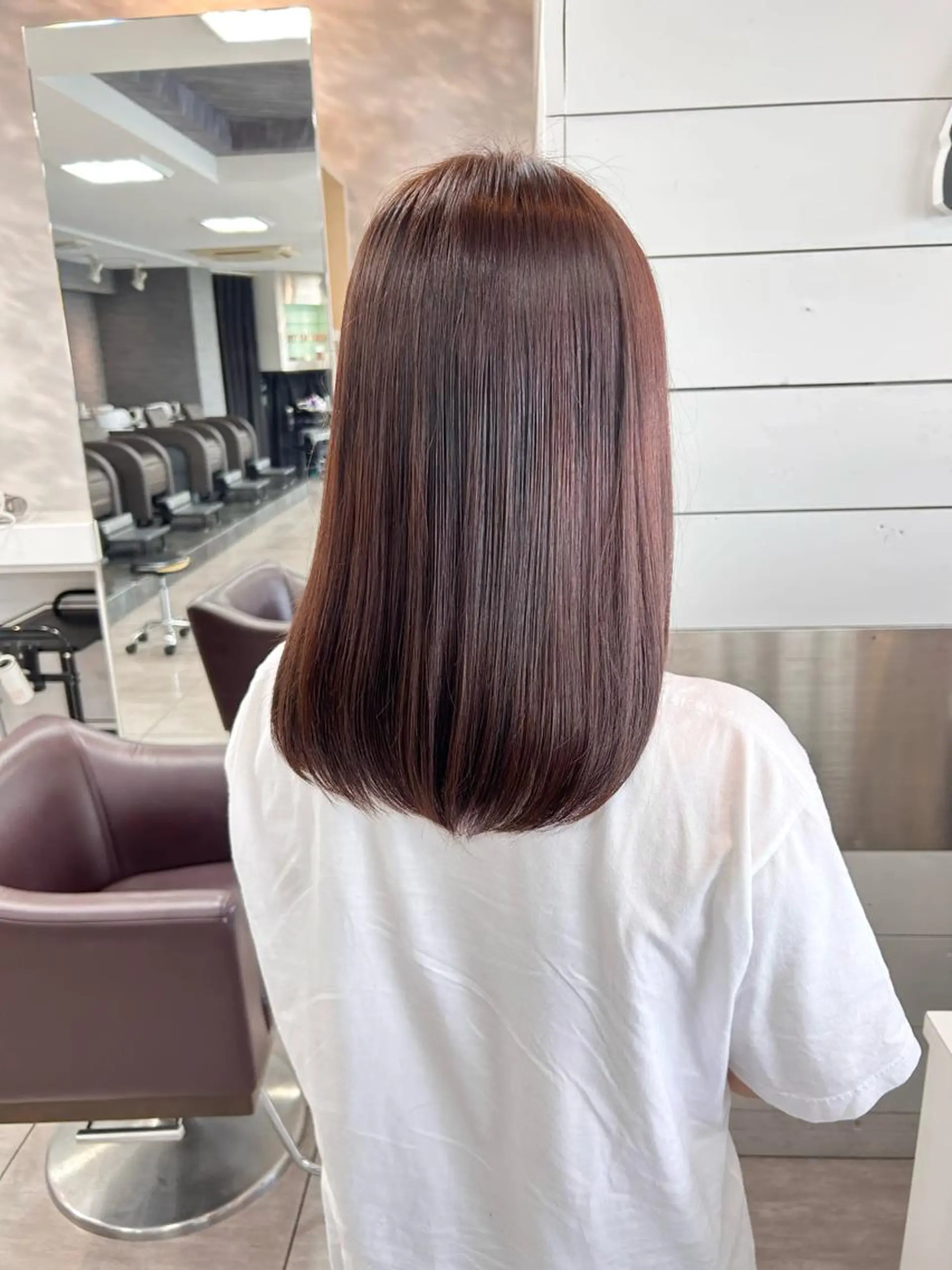 ミディアム カット ヘアカラー 🫧艶髪カラー🫧 森本くるみのヘアスタイル