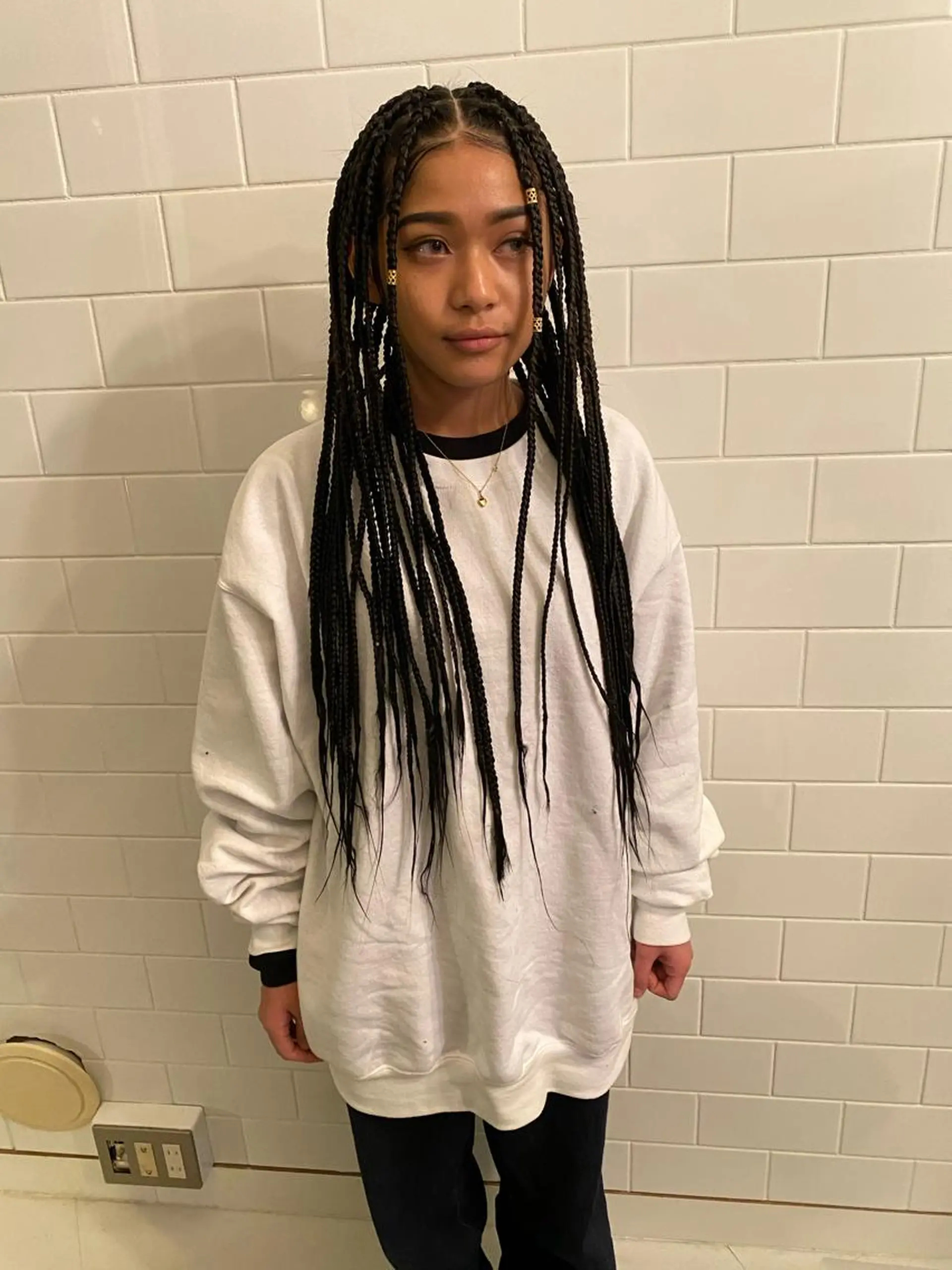 ロング カラー パーマ ヘアアレンジ キッズ ネイル マツエク・マツパ 中元 淳のヘアスタイル