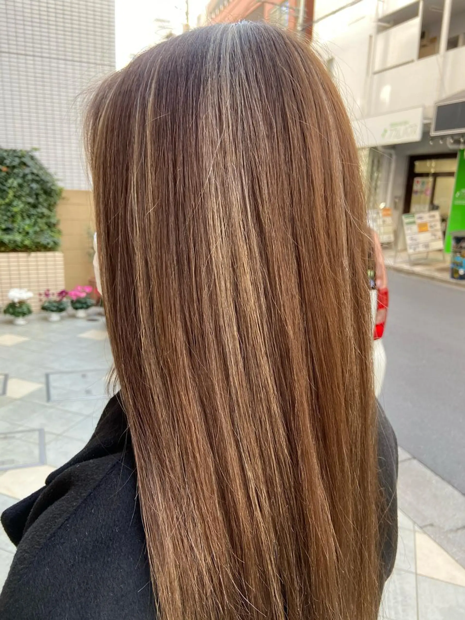 ロング カラー ブリーチ ハイライトカラー ハイライト ヘアカラー 菊地 美憂のヘアスタイル