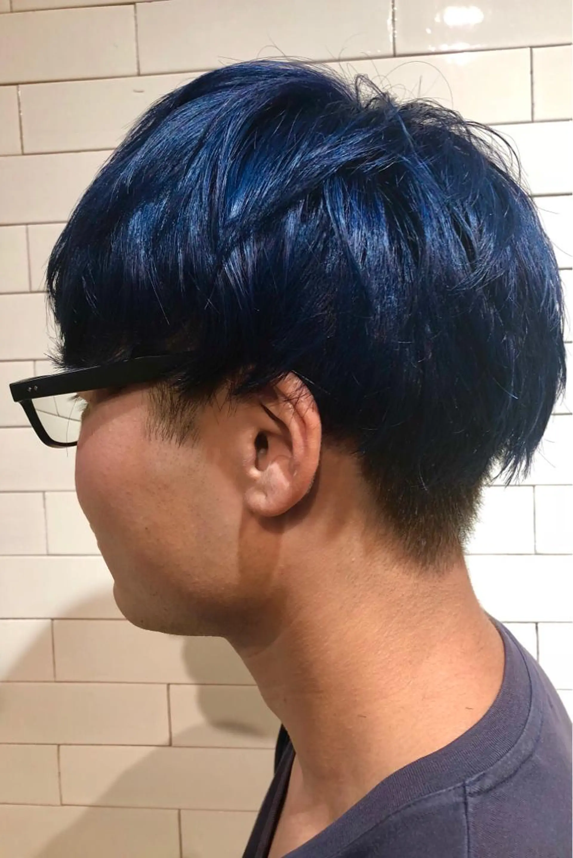 ショート カラー メンズ 🤍髪質改善➕透明感 カラー🤍川上葵のヘアスタイル