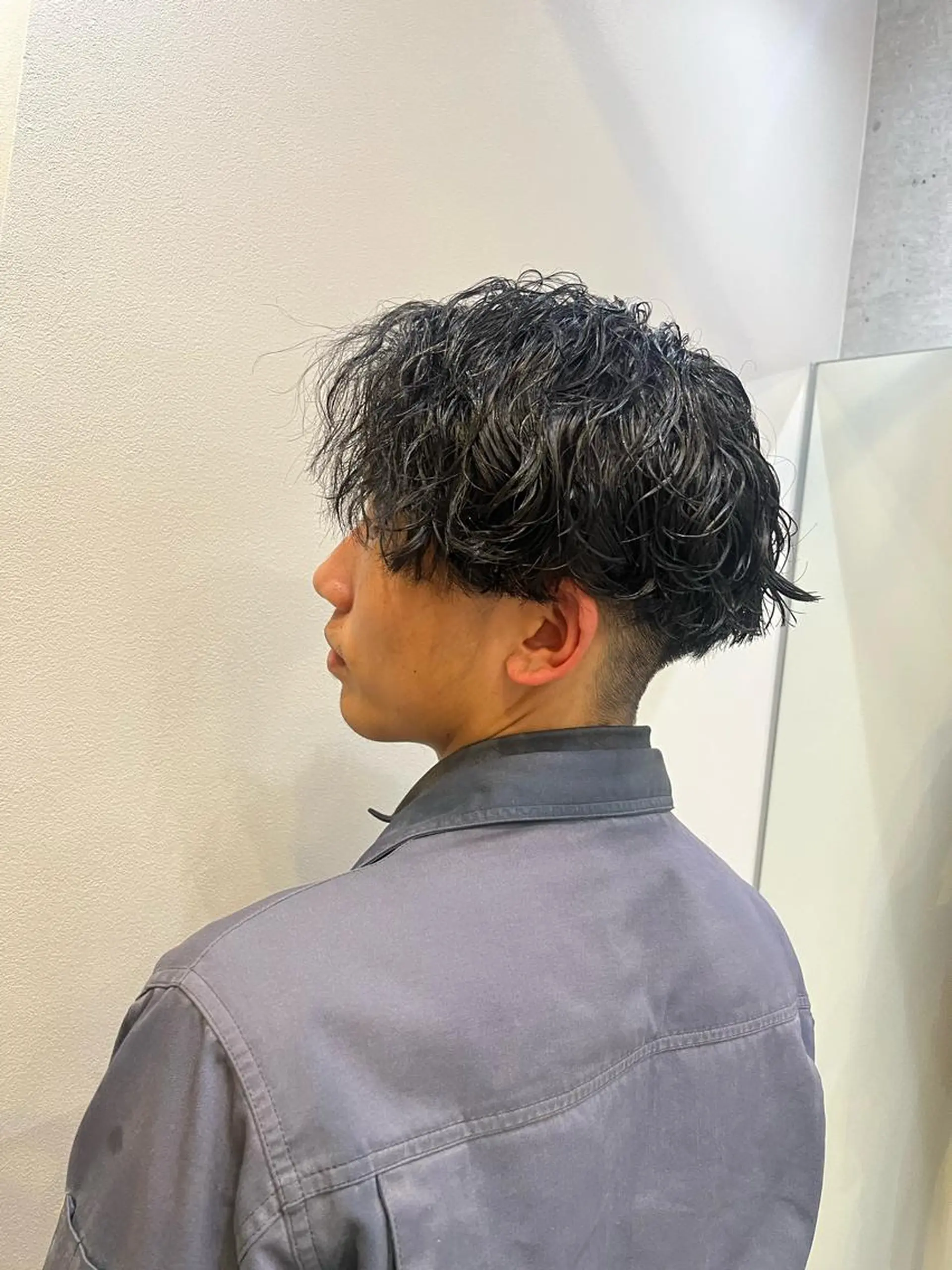 ミディアム パーマ メンズ 鹿児島 TSUBASAのヘアスタイル