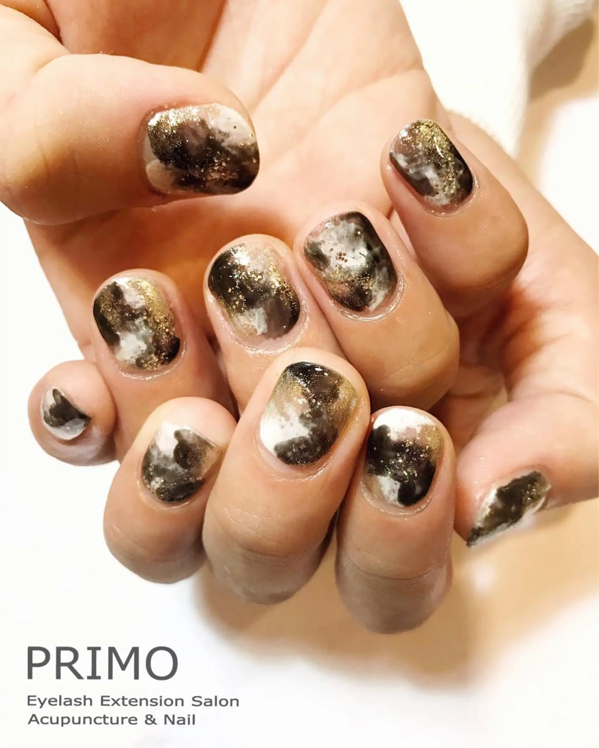 メンズ ネイル PRIMO🐈🌱 マツパ/黒ティントのマツエク・マツパデザイン