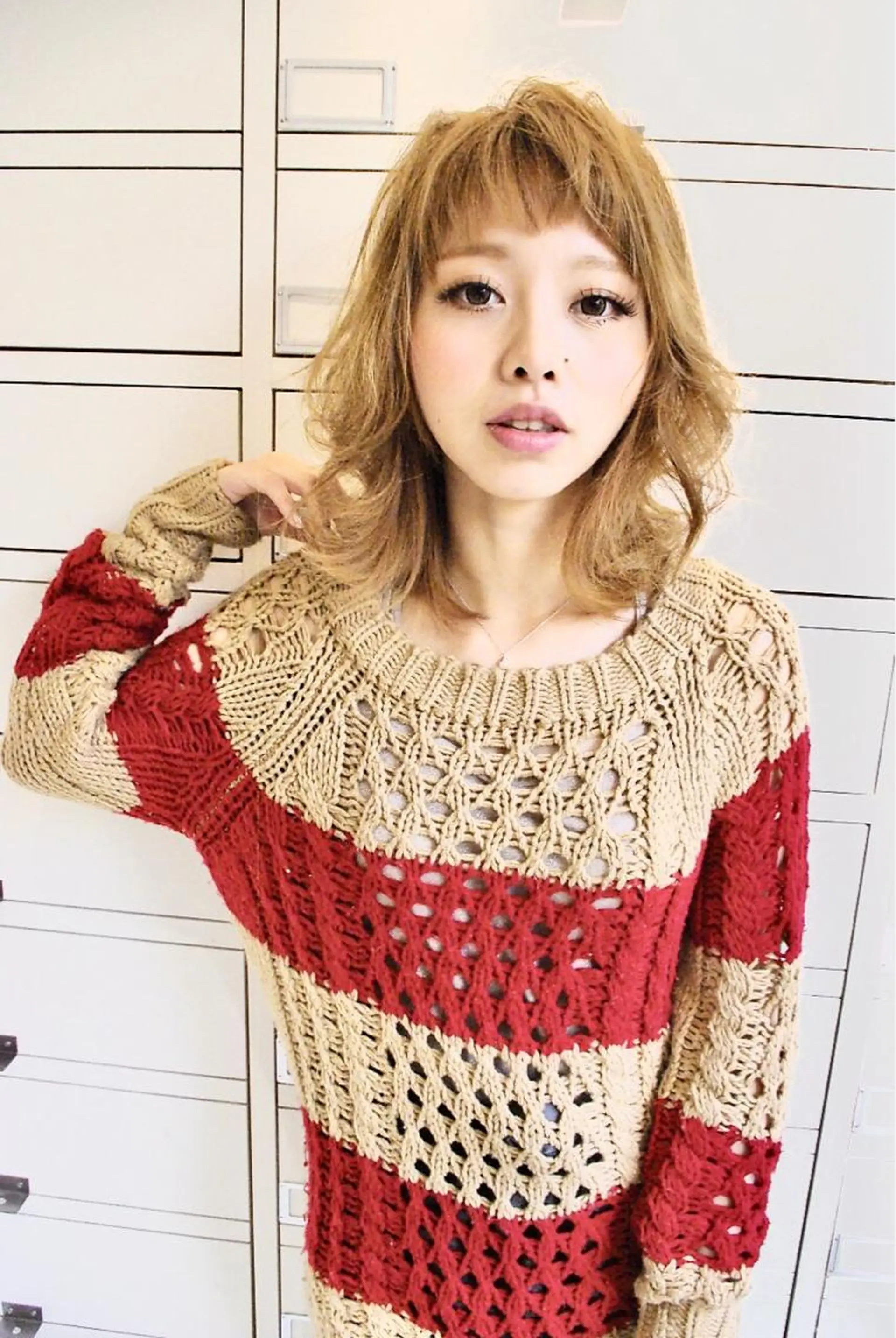 ミディアム カラー ハイトーンカラー レイヤーカット 【ブゾン高田馬場】 ☀️小岩太陽☀️のヘアスタイル