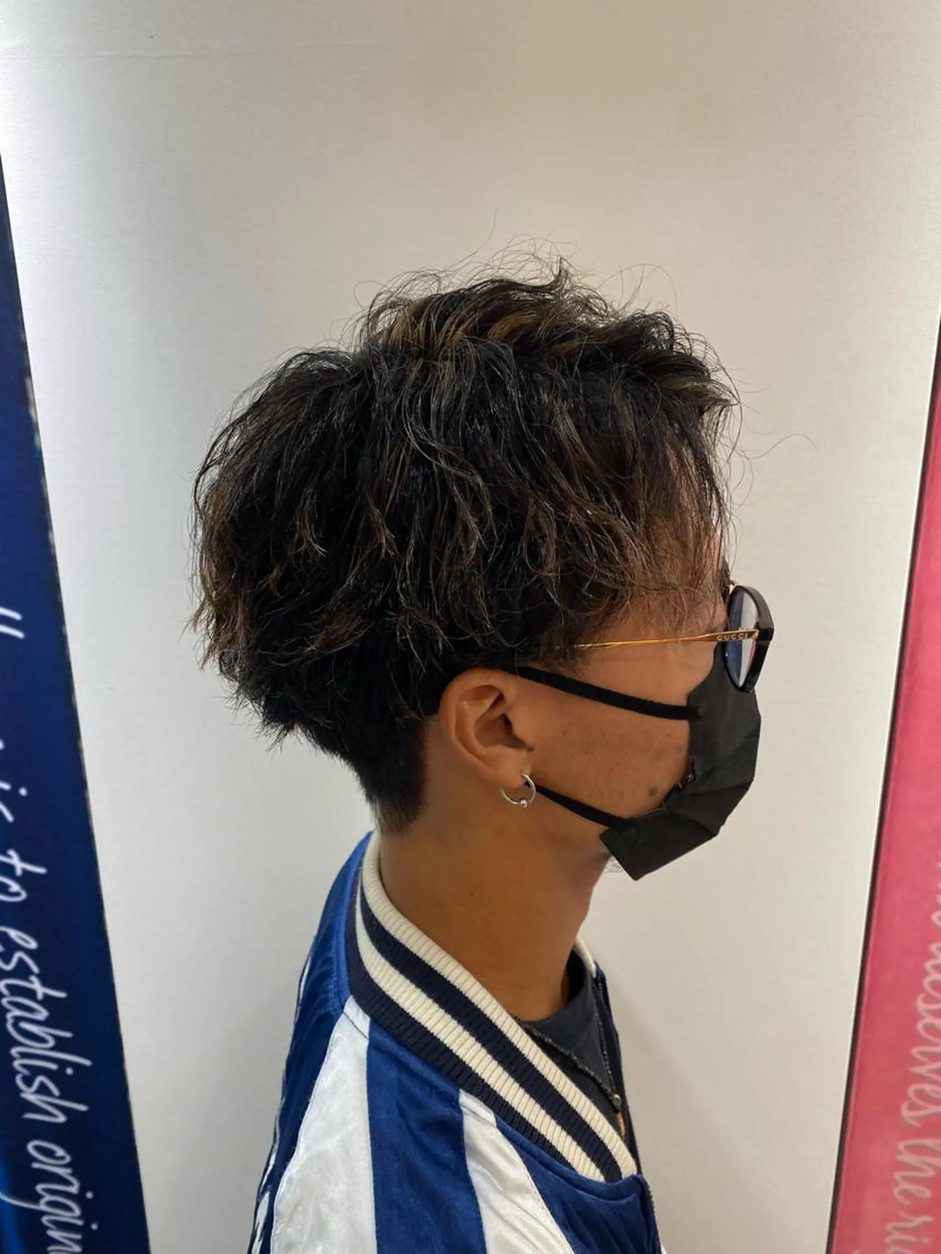 ショート パーマ メンズ カット パーマ 橋本 琉磨のヘアスタイル