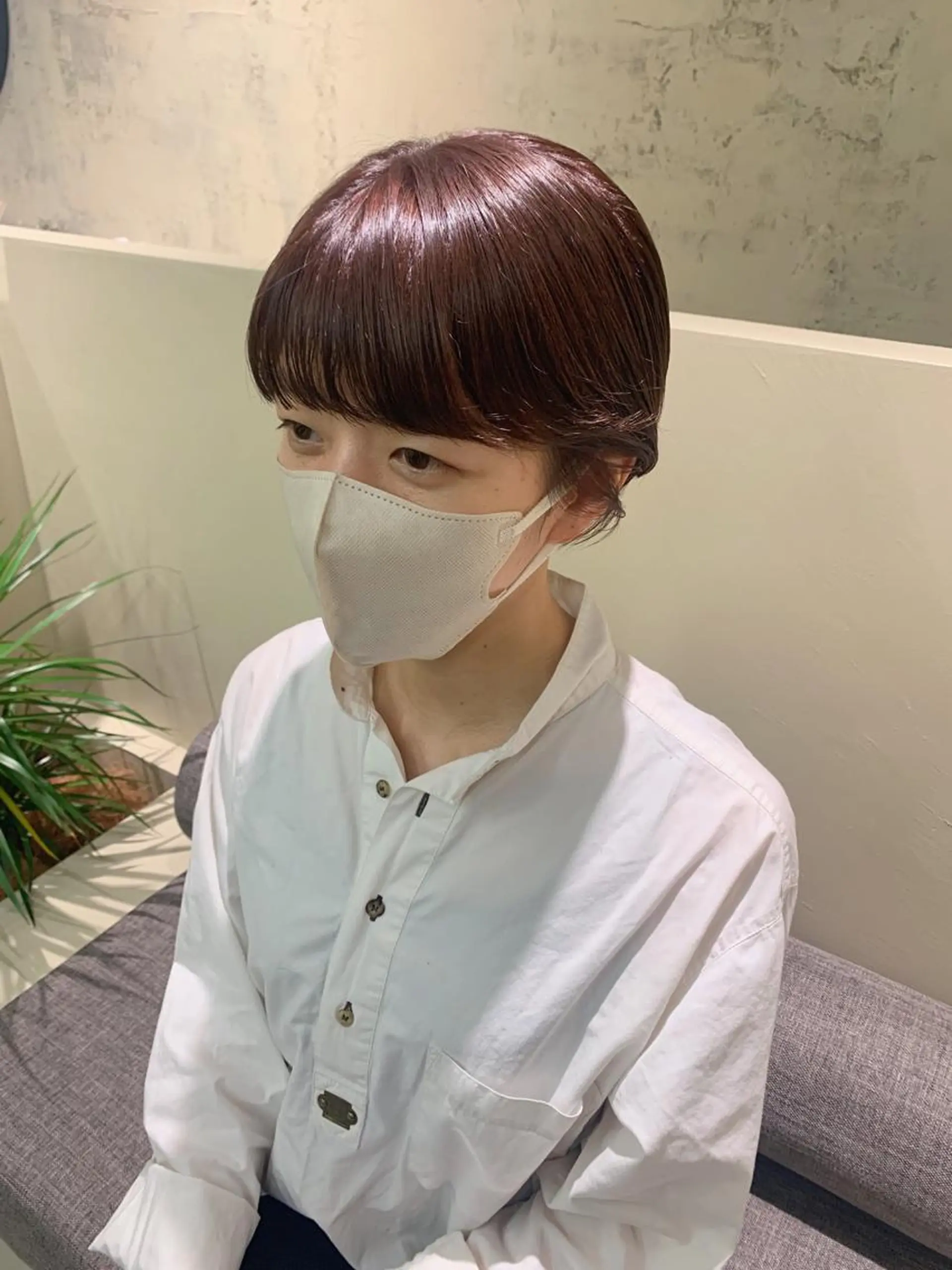 ショート カラー ショートヘア yupi🐈‍⬛ レイヤー/パーマのヘアスタイル