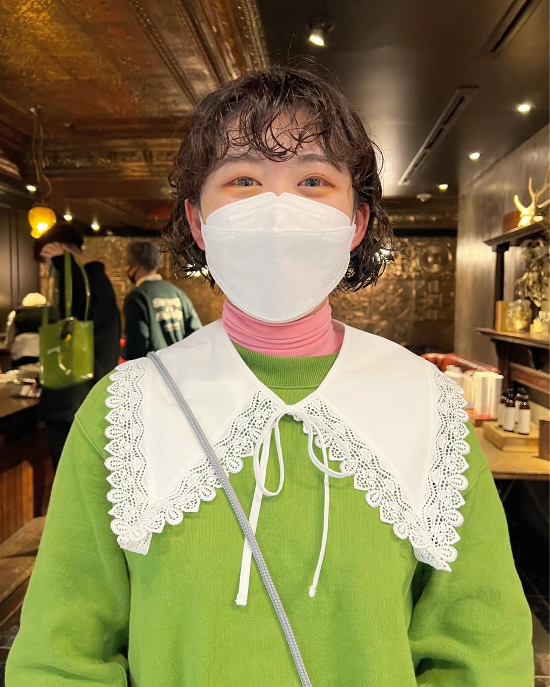 ミディアム カラー パーマ カット ヘアカラー パーマ haco＋所属・圧倒的デザイン力 店長🎨RENAのヘアスタイル