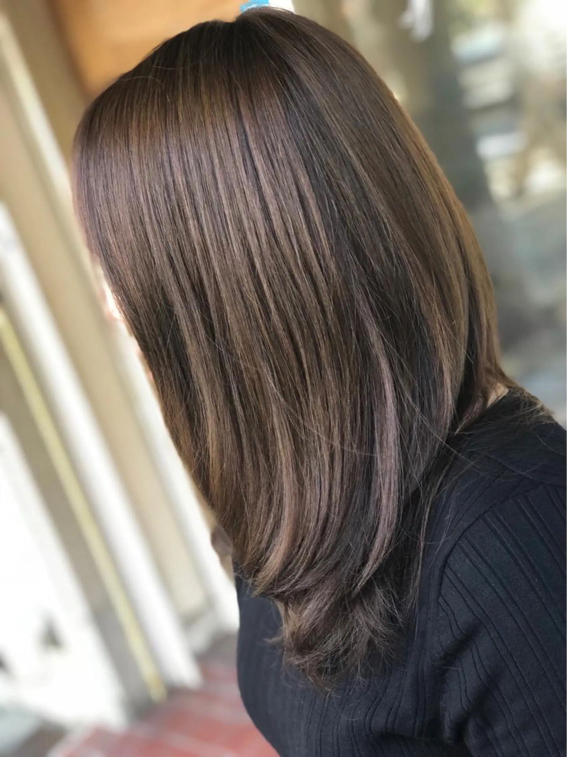 セミロング カラー カット ヘアカラー SHINYHAIR DaiCeのヘアスタイル