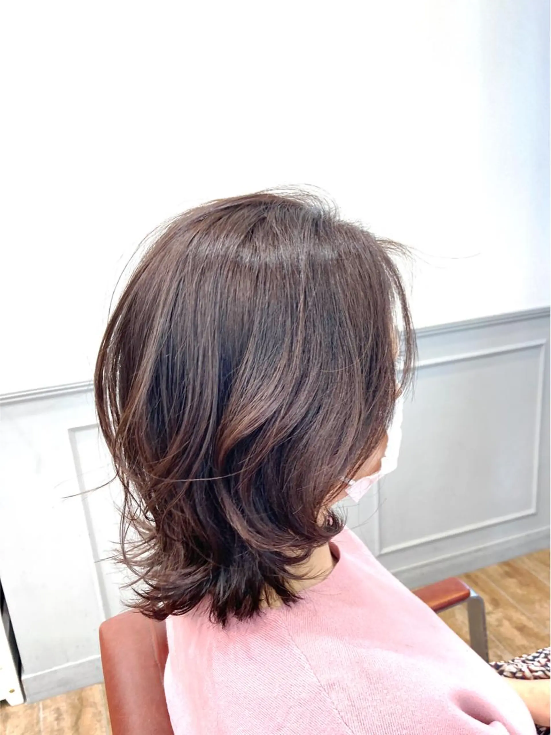 ミディアム カラー 菅原 綾のヘアスタイル