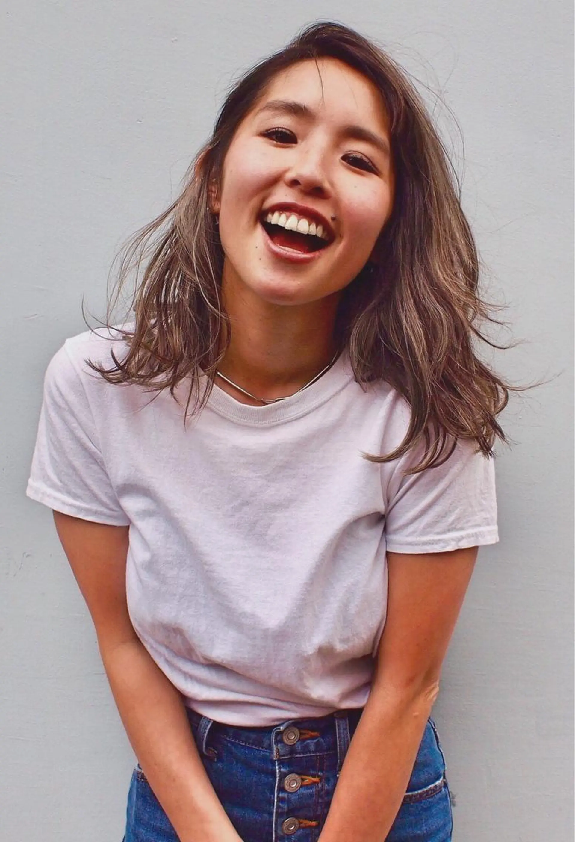 セミロング カラー 柳下 涼のヘアスタイル