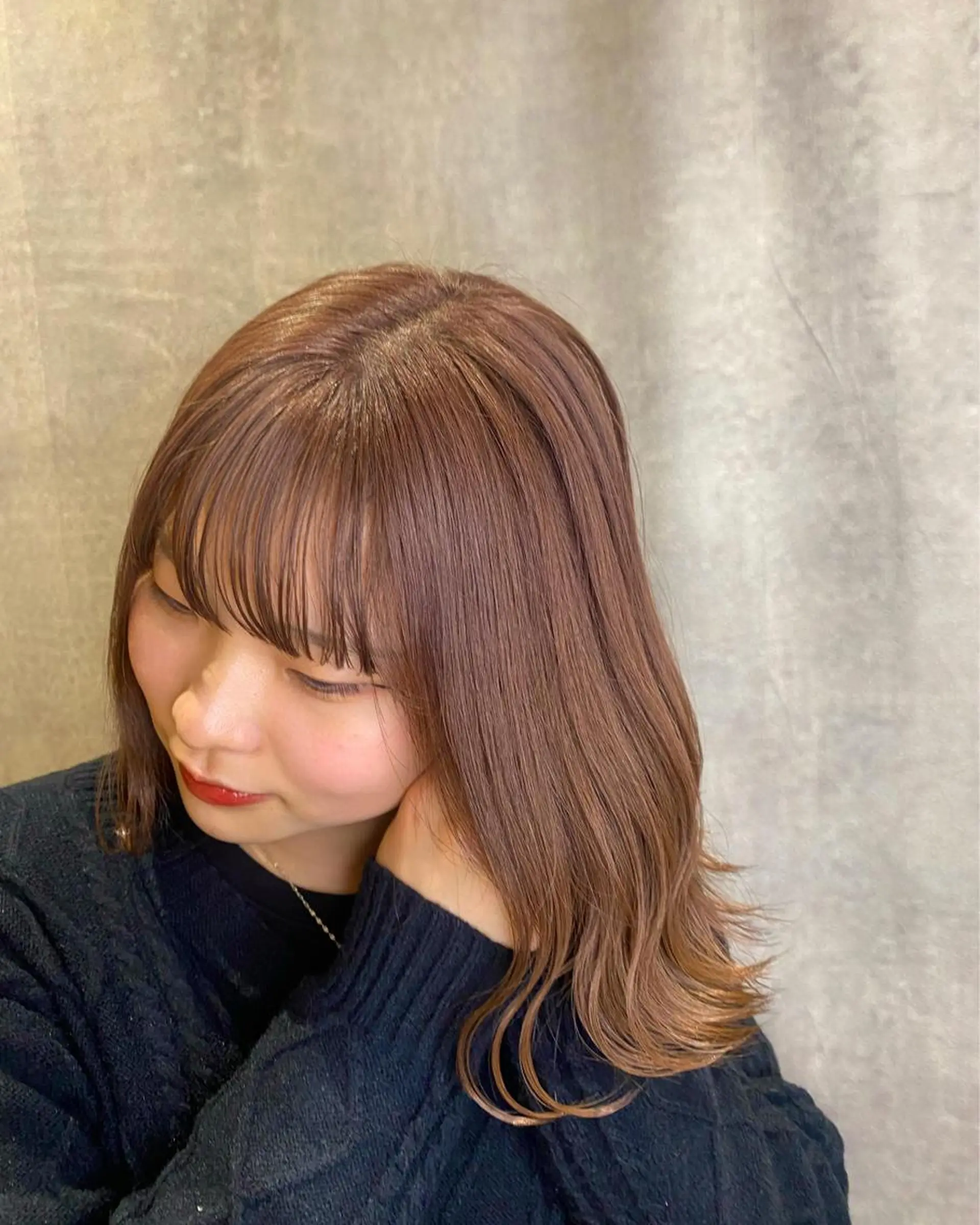 ミディアム カラー 大口 楓のヘアスタイル