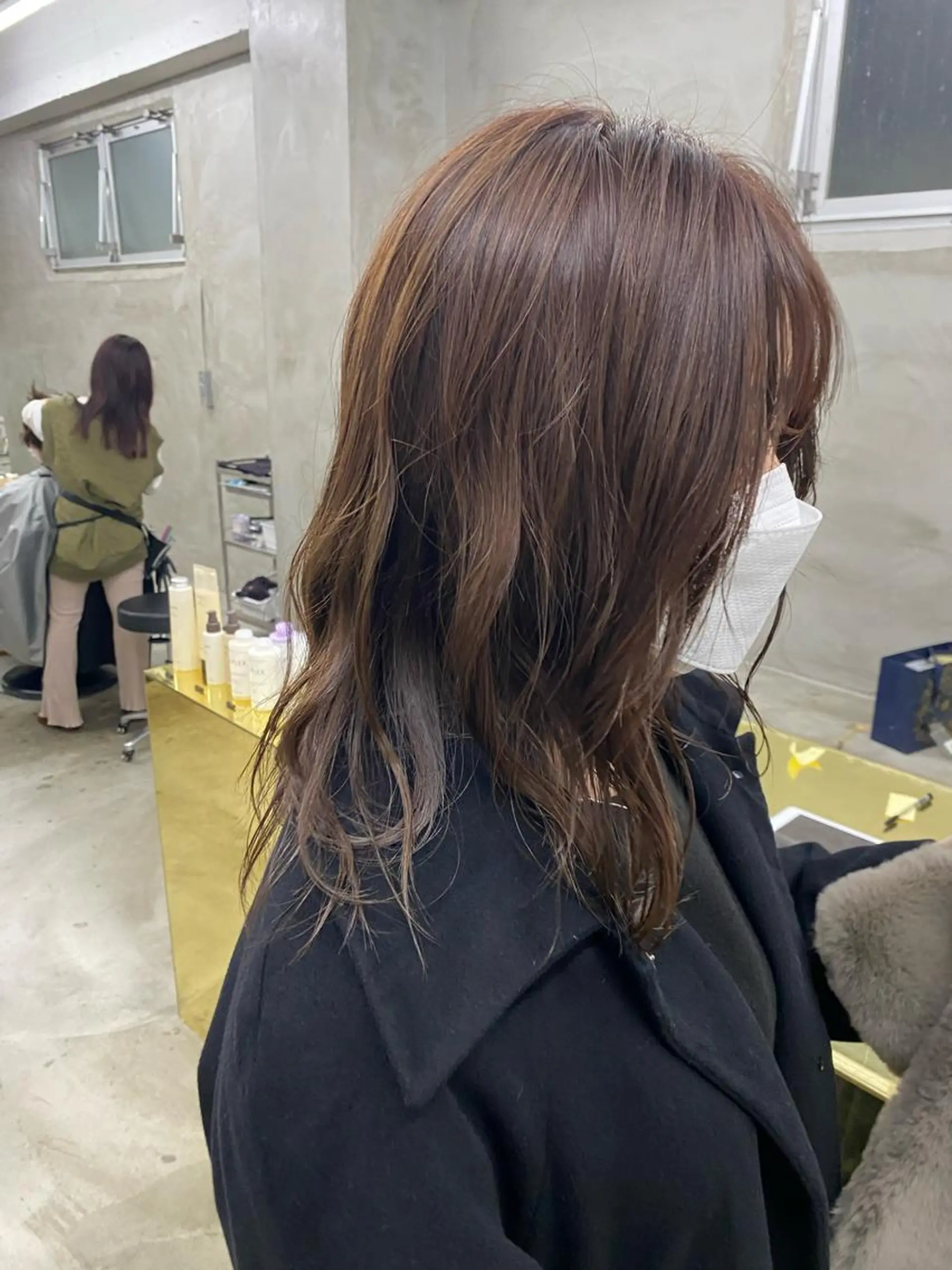 ミディアム カラー パーマ yiye 青山所属・無料カットモデル募集 🌱ひょうがのヘアスタイル