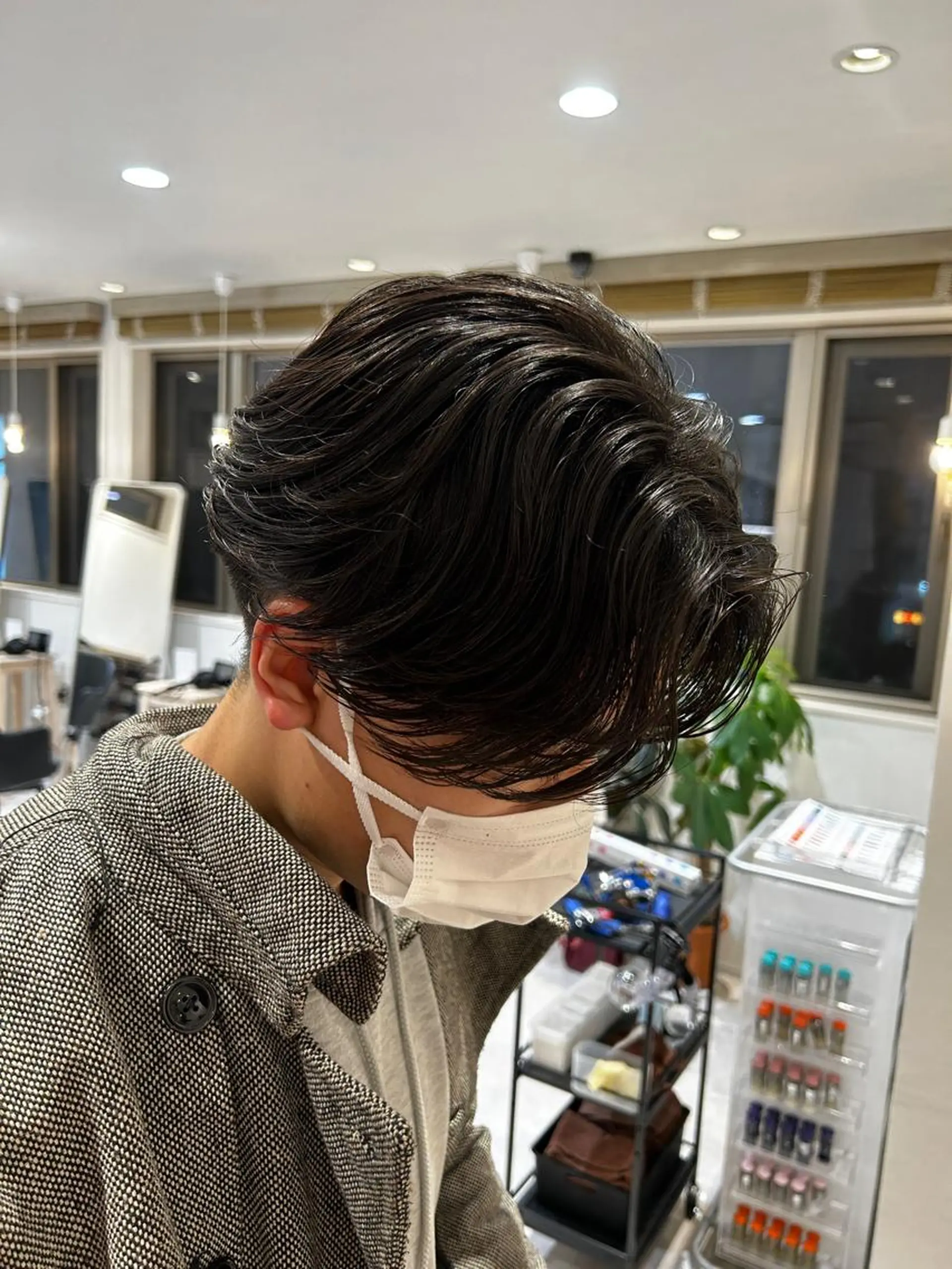 ショート パーマ メンズ メンズパーマ ニュアンスパーマ AI TOKYO  横浜店所属・メンズ支持数No.1 👑リュウ👑のヘアスタイル
