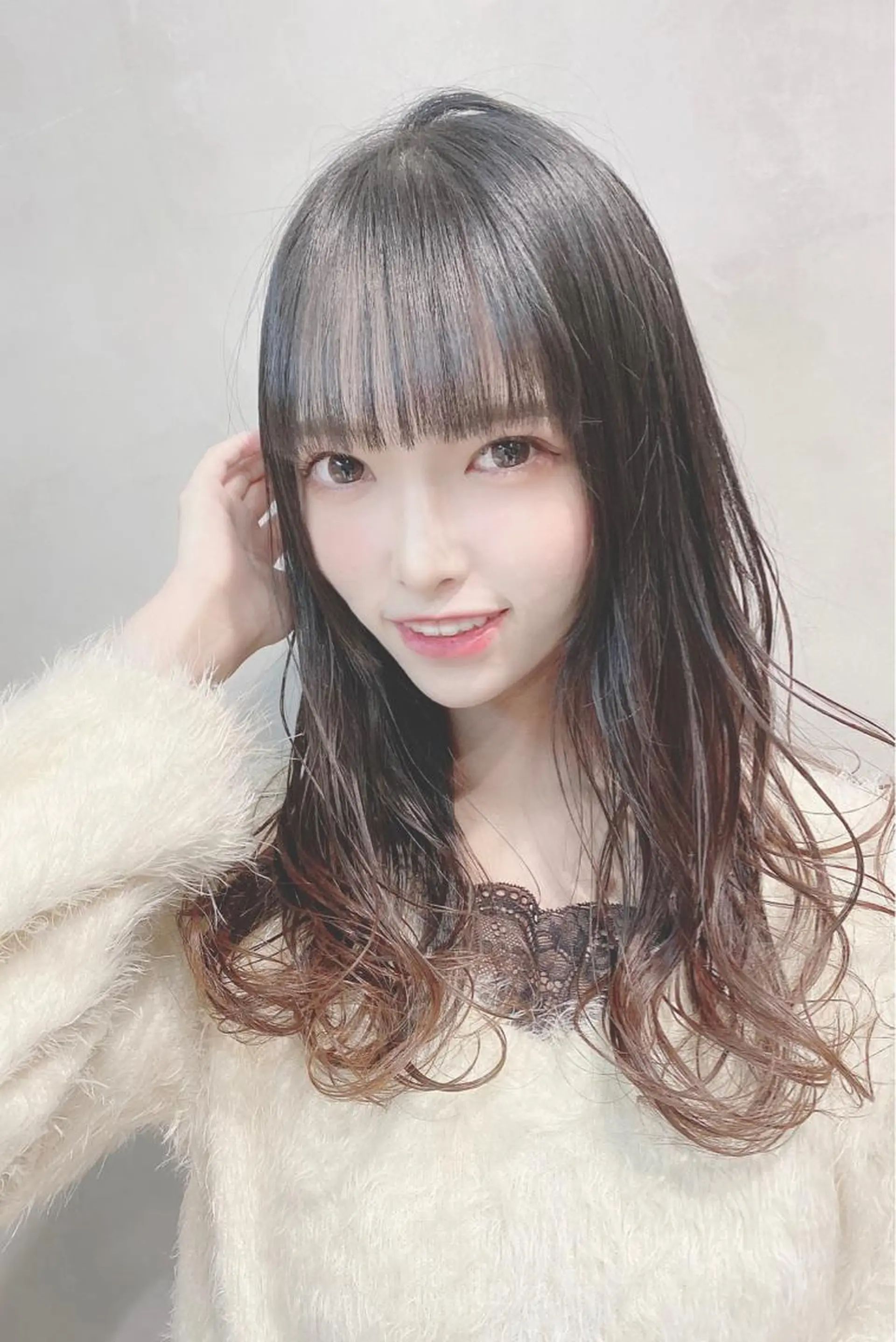 セミロング カラー hao所属・西山 頌太のヘアスタイル