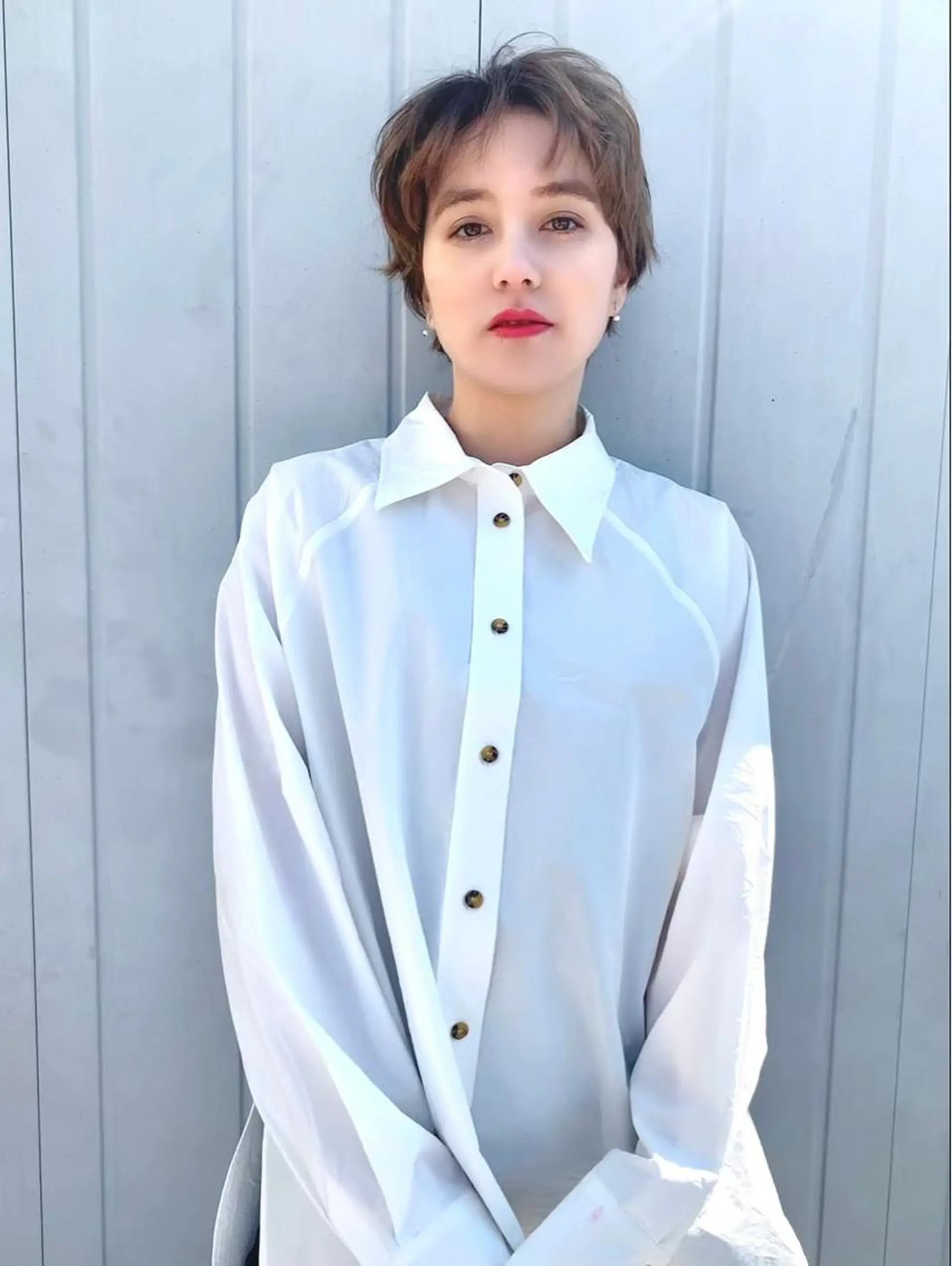 ショート カラー パーマ 海外レイヤー 🇺🇸/ヒナコのヘアスタイル