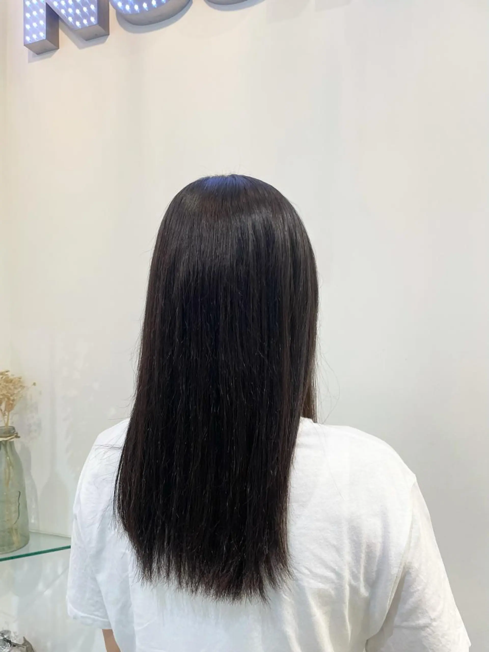 ロング 縮毛矯正 髪質改善カラー🤍 エクステ✨君島由実子のヘアスタイル